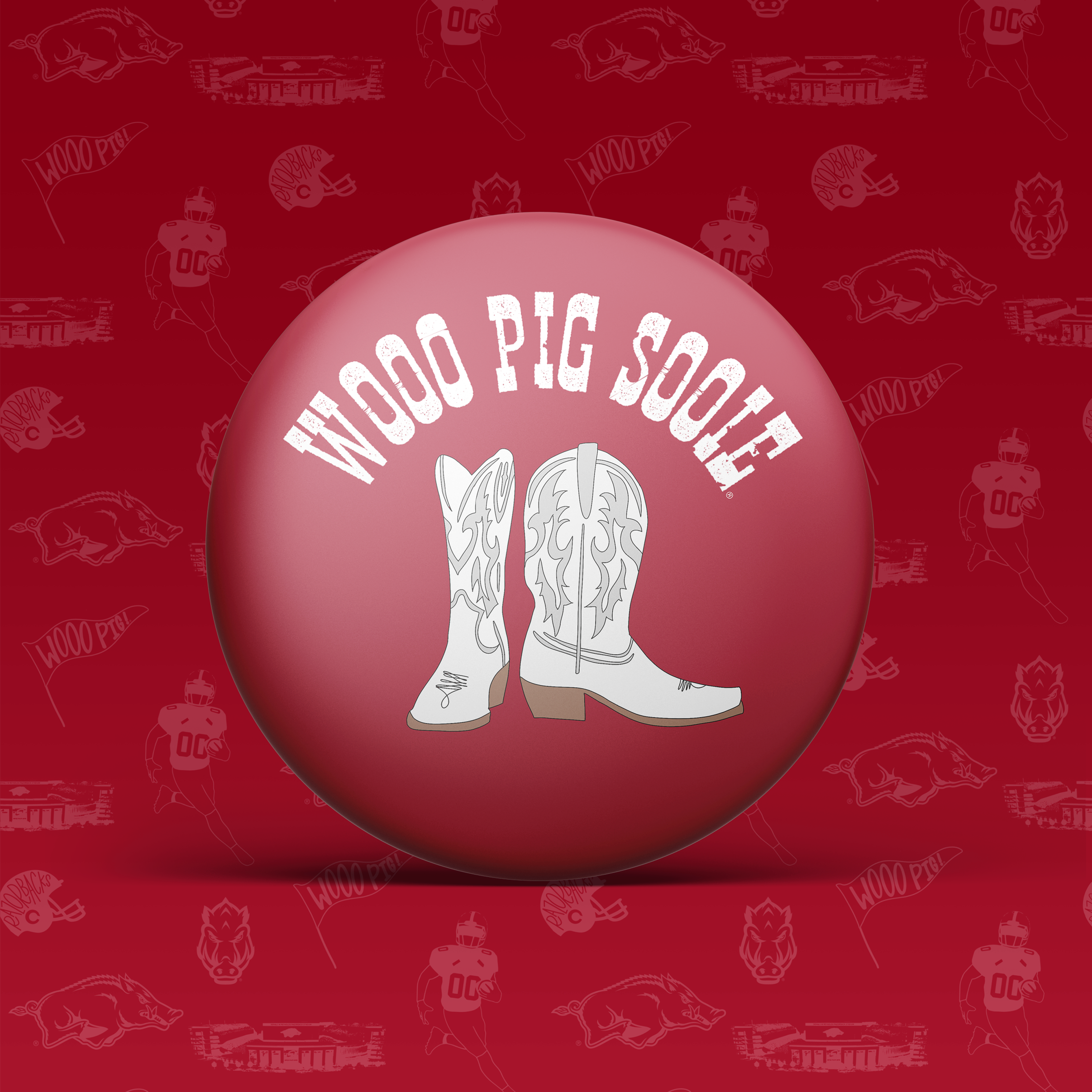 Wooo Pig Sooie Boots Button