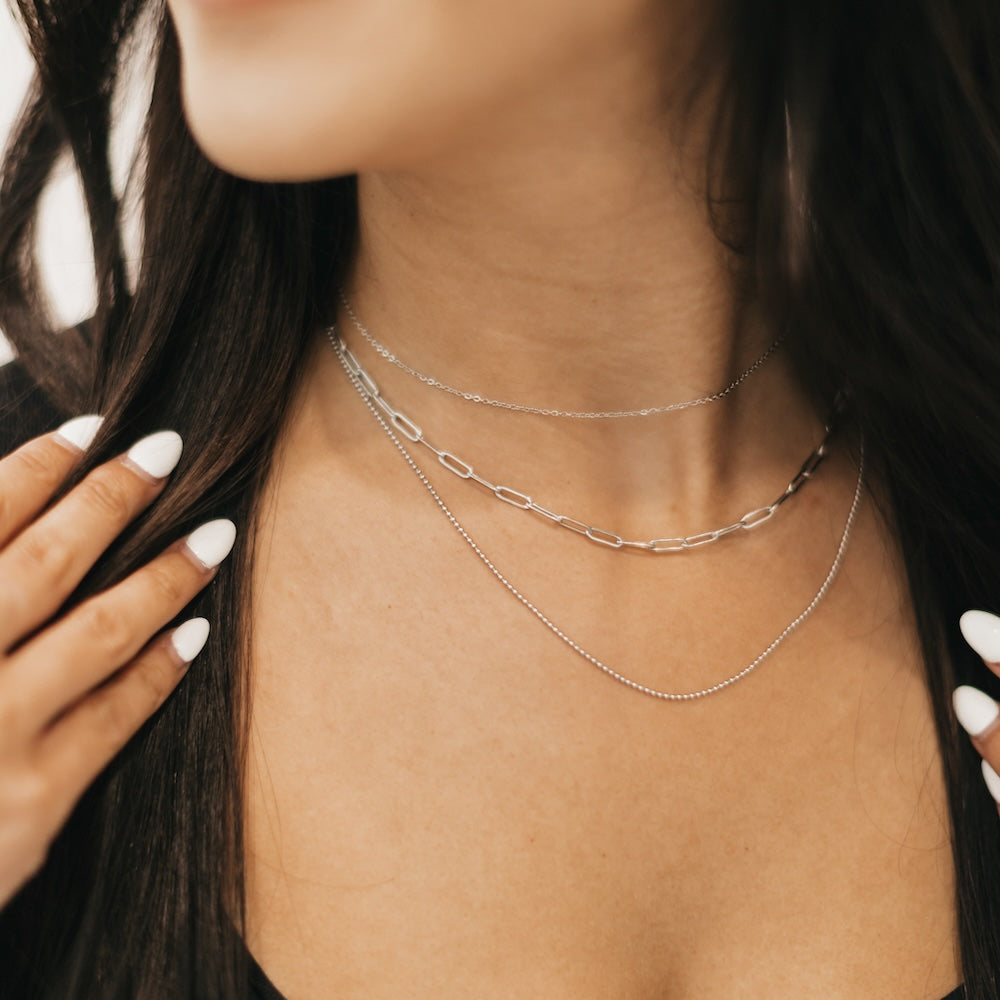 Charleston Chain Layered Necklace - WATERPROOF