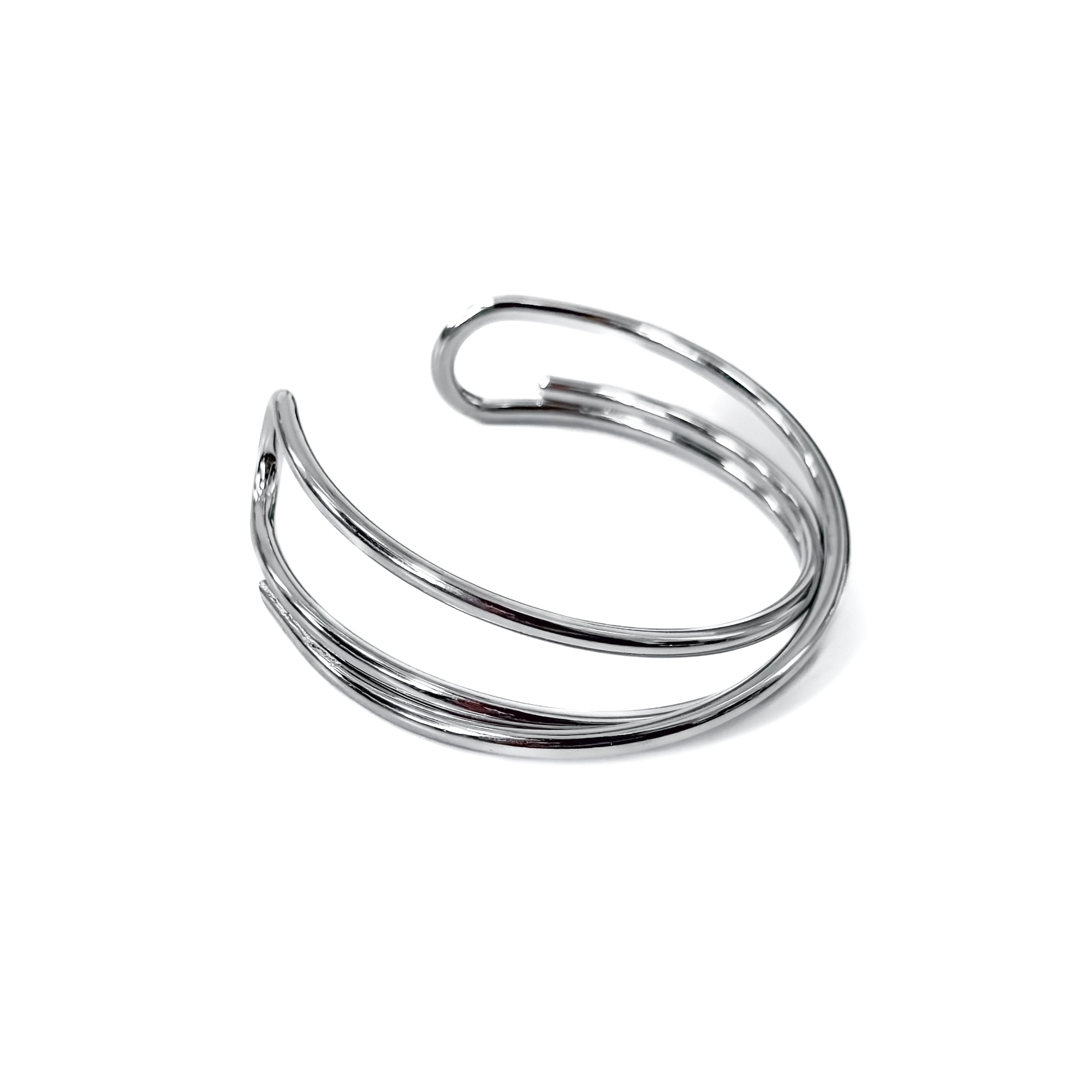 Cleo Crossover Cuff Bangle Bracelet - WATERPROOF