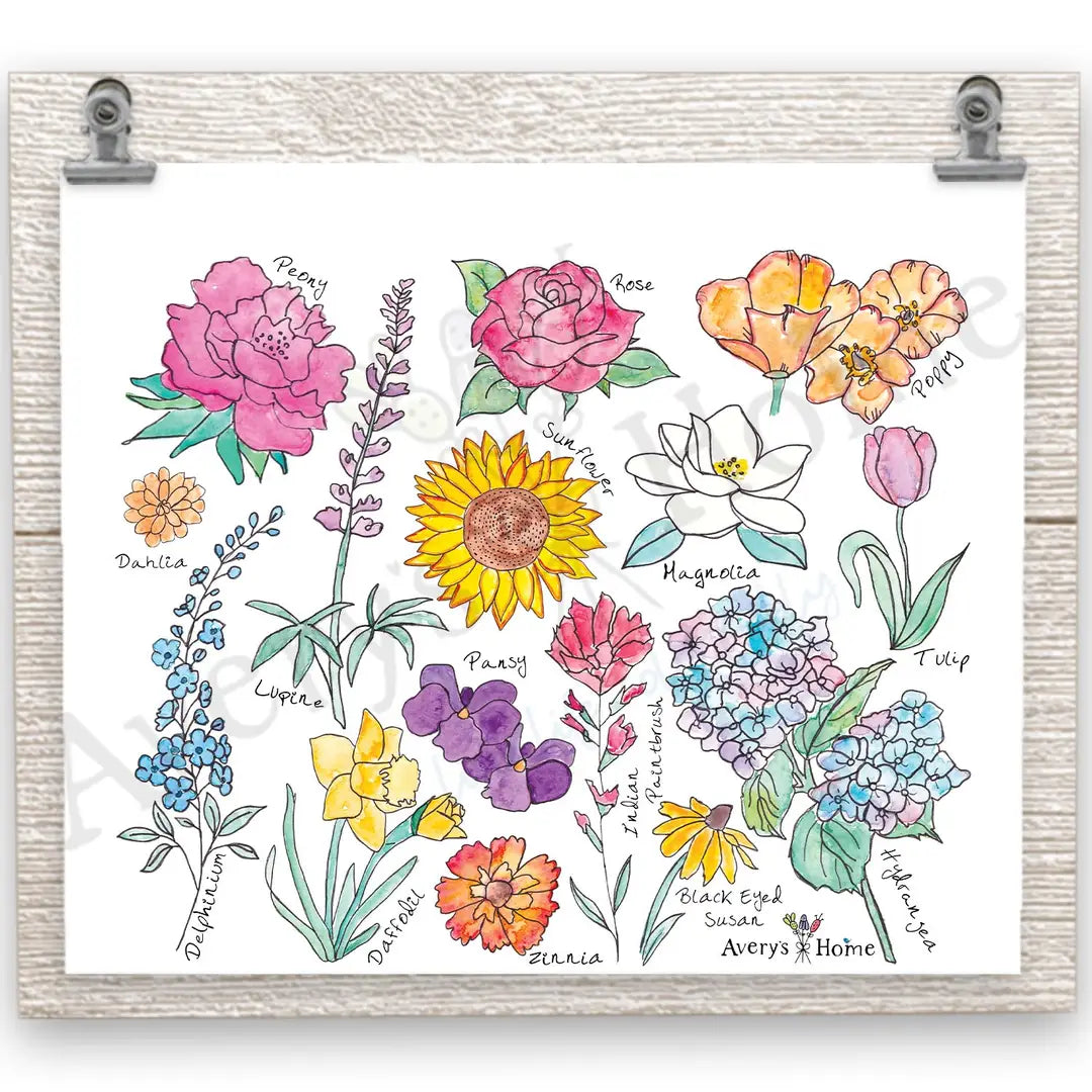 Summer Flowers 20 oz Skinny Tumbler