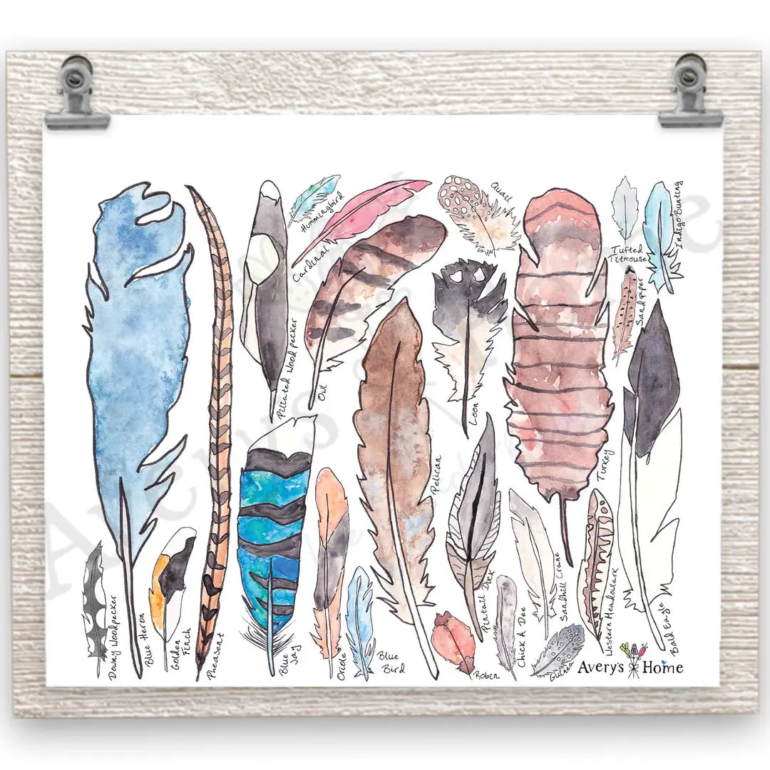 Bird Feathers Collection 20 oz Skinny Tumbler