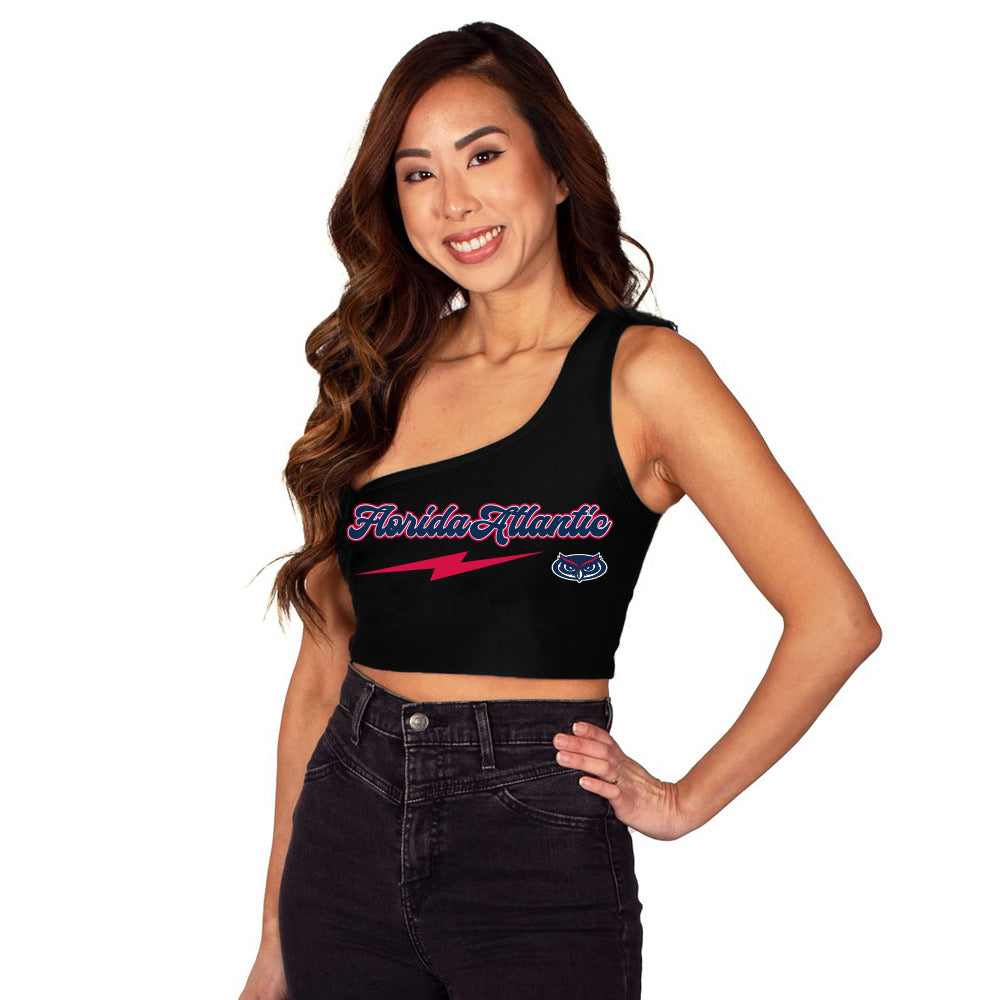 Florida Atlantic Owls Lightning One Shoulder Top
