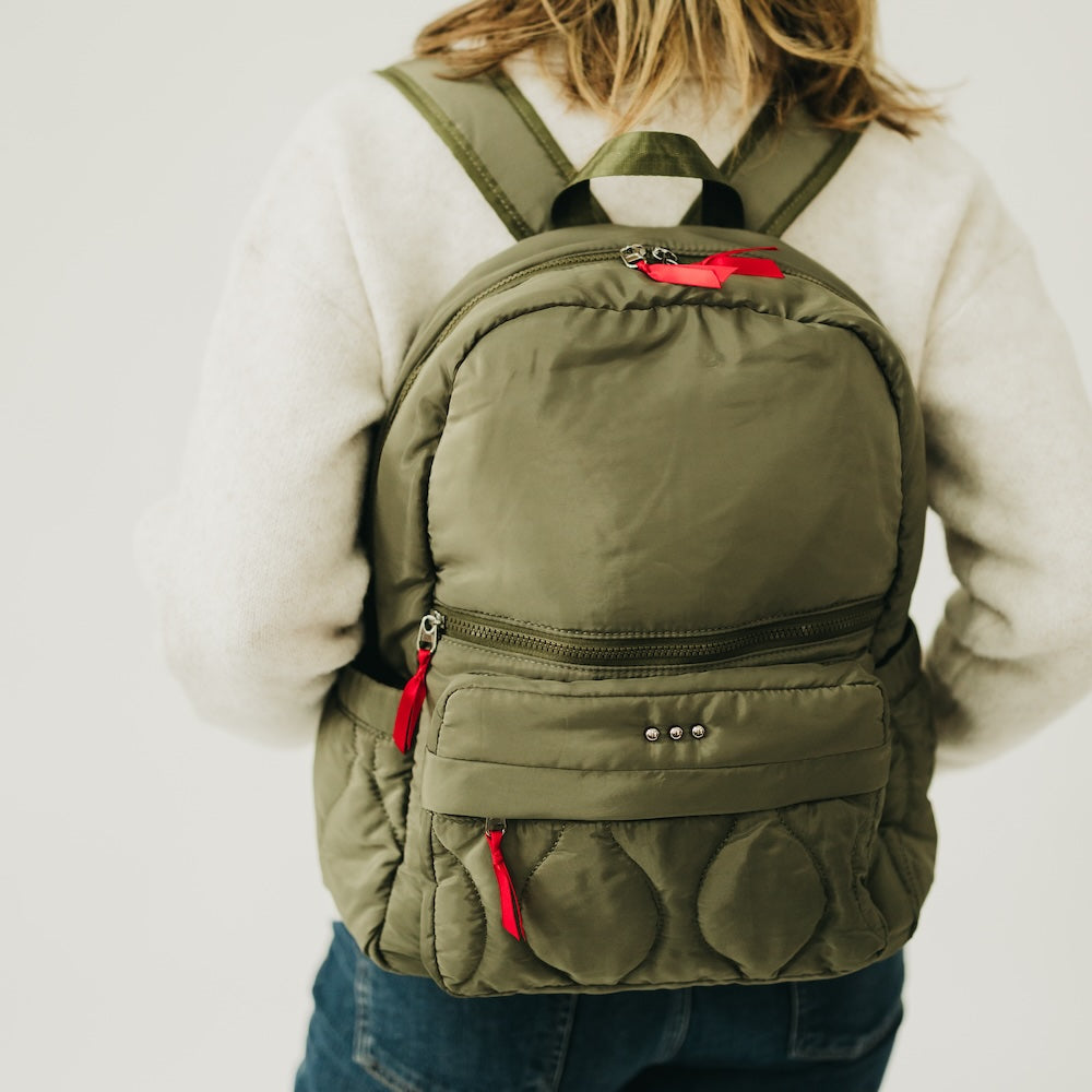 Go-To Organized Puffer Nylon Backpack