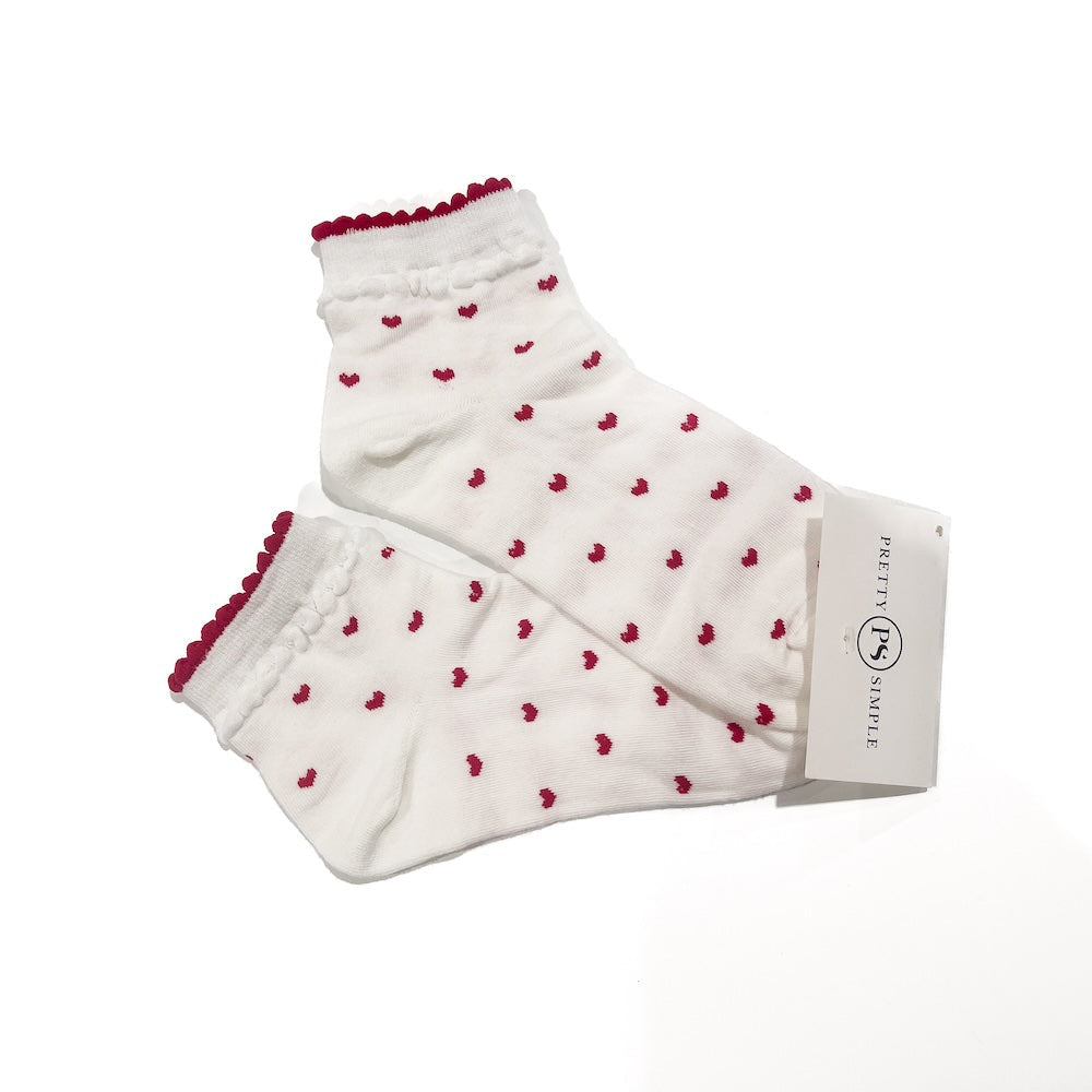 Valentines Day A Million Hearts Mid-Calf Socks