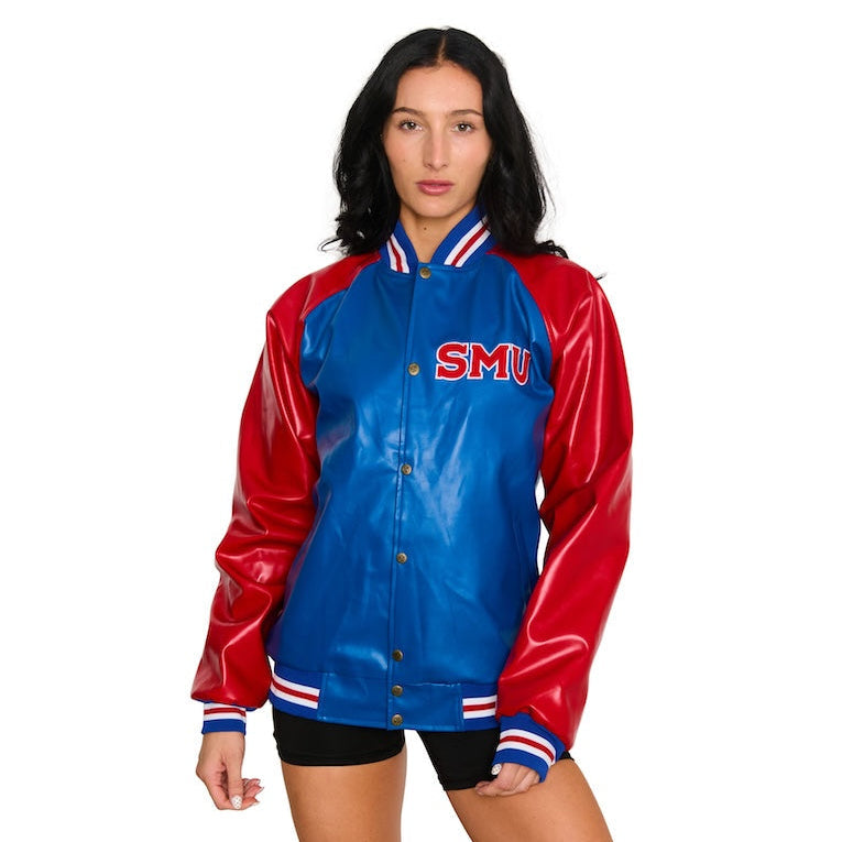 SMU Mustangs Varsity Letterman Jacket