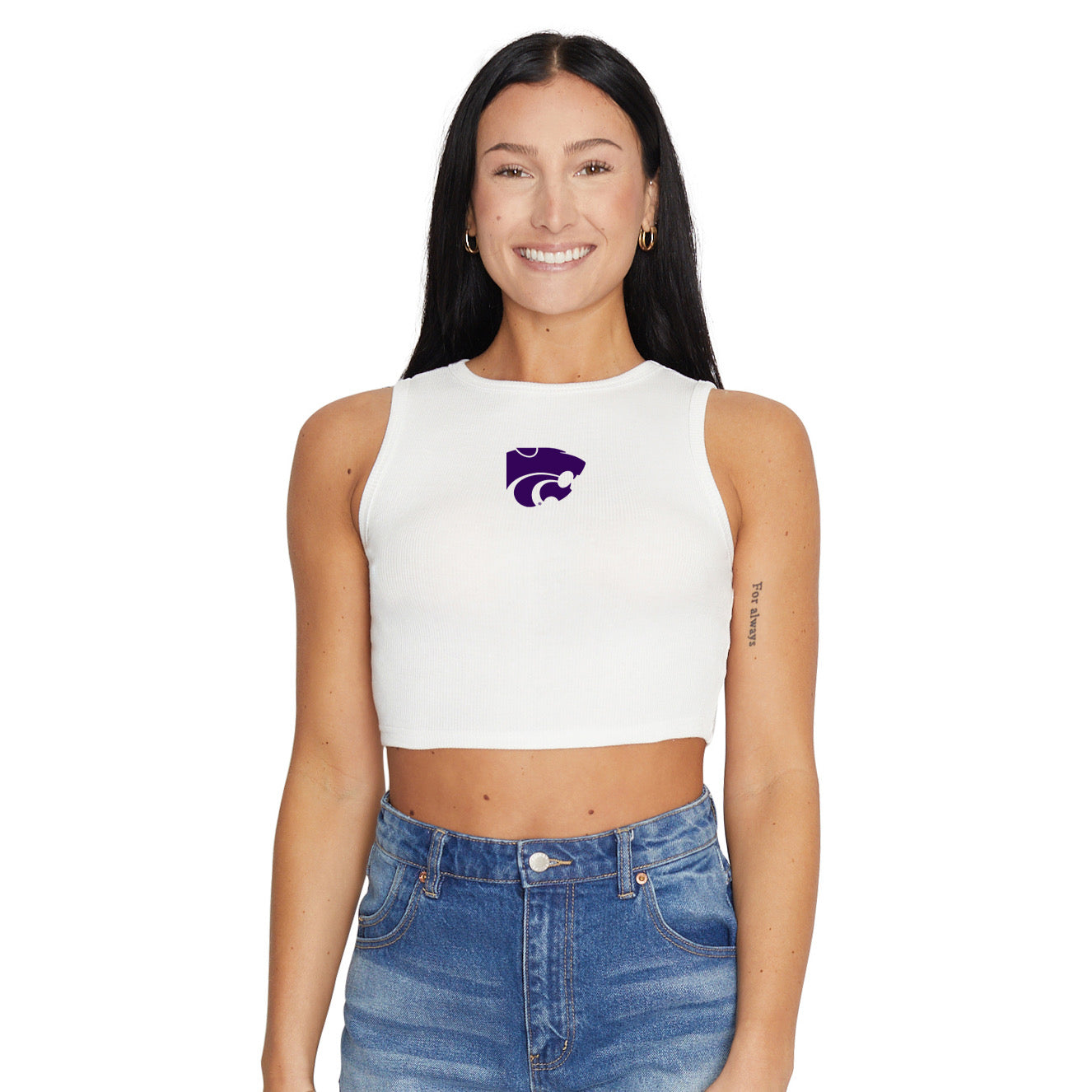 Kansas State Touchdown Ribbed Tank
