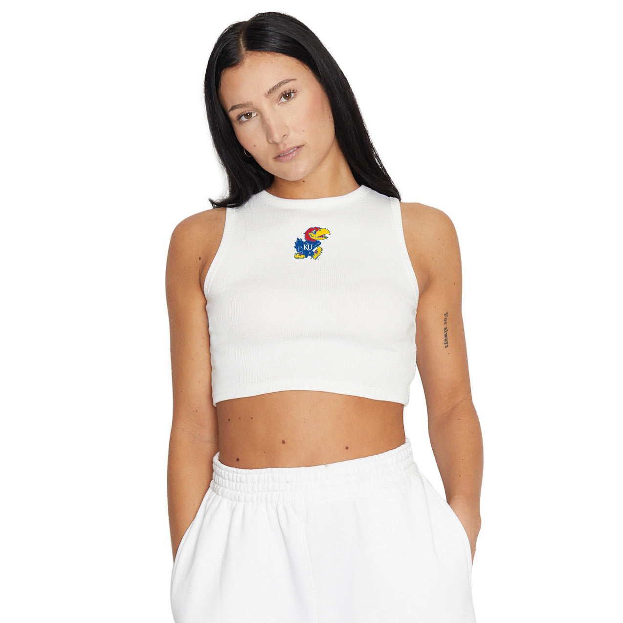 Kansas Jayhawks Touchdown Ribbed Tank