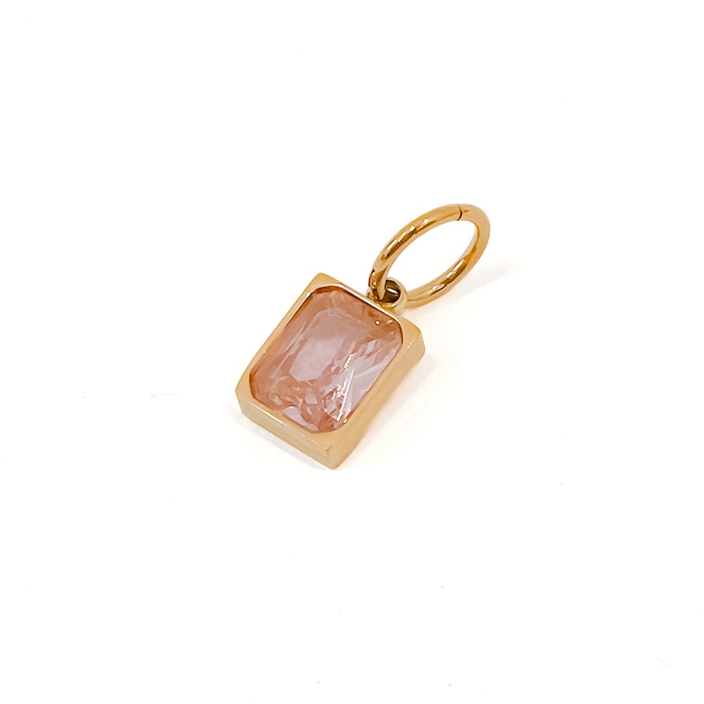 Birthstone Charm Bar Chanelle Charms - WATERPROOF