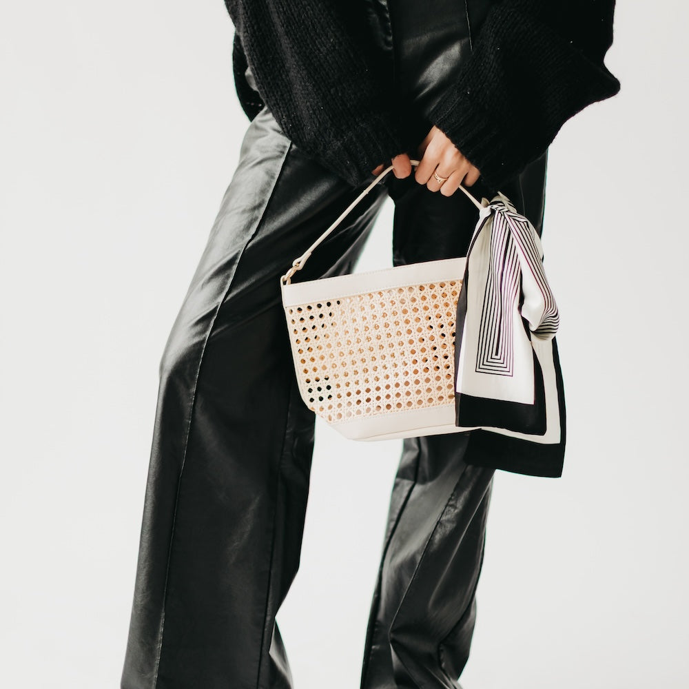 Classic Satin Striped Scarf