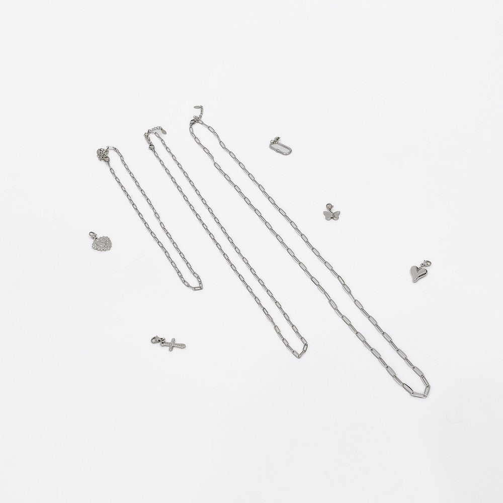Chanelle Charm Bar Necklace Chains - WATERPROOF