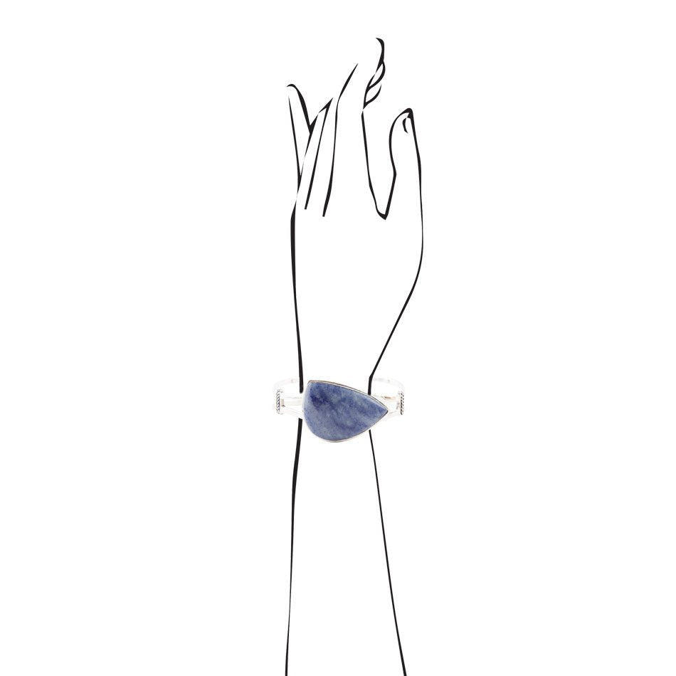 Sky Blue Kyanite Cuff Bracelet