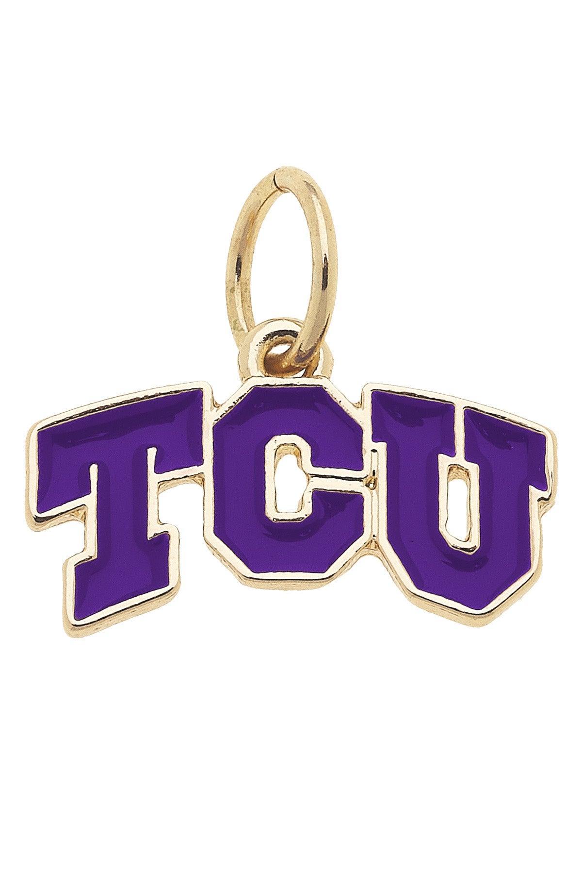 TCU Horned Frogs Enamel Logo Charm