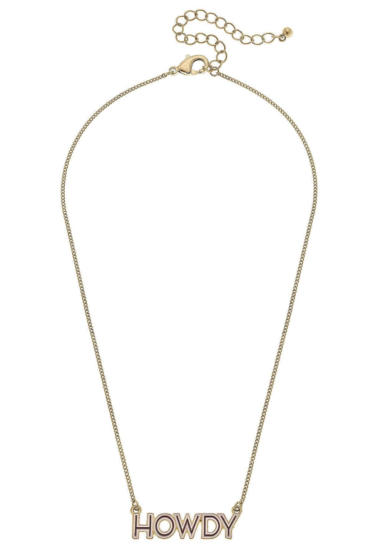 Texas A&M Aggies Outline Enamel Necklace