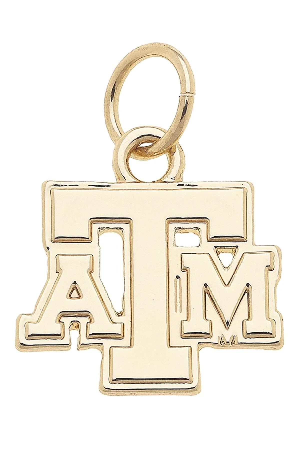 Texas A&M Aggies Shiny Gold Logo Charm