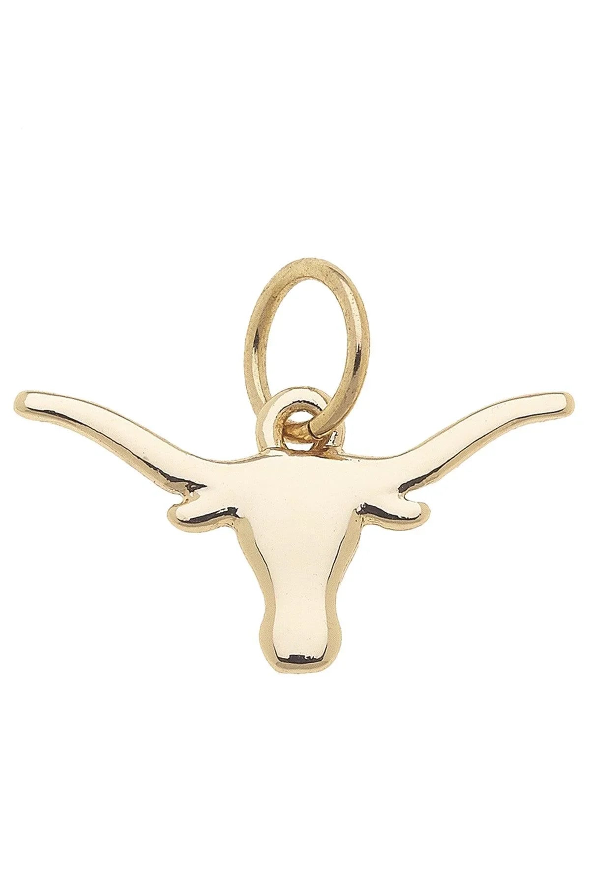Texas Longhorns Shiny Gold Logo Charm