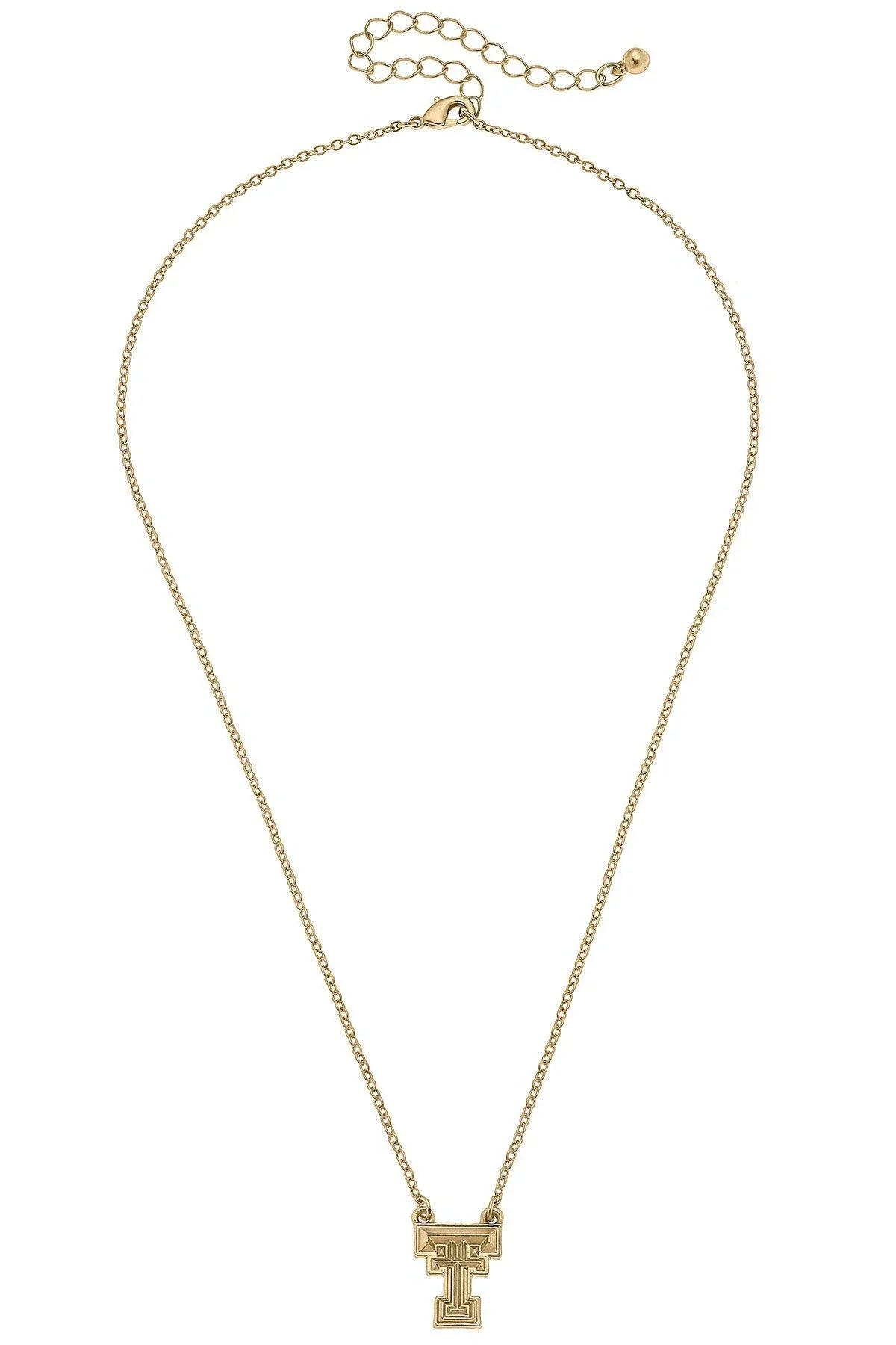 Texas Tech Red Raiders 24K Gold Plated Pendant Necklace