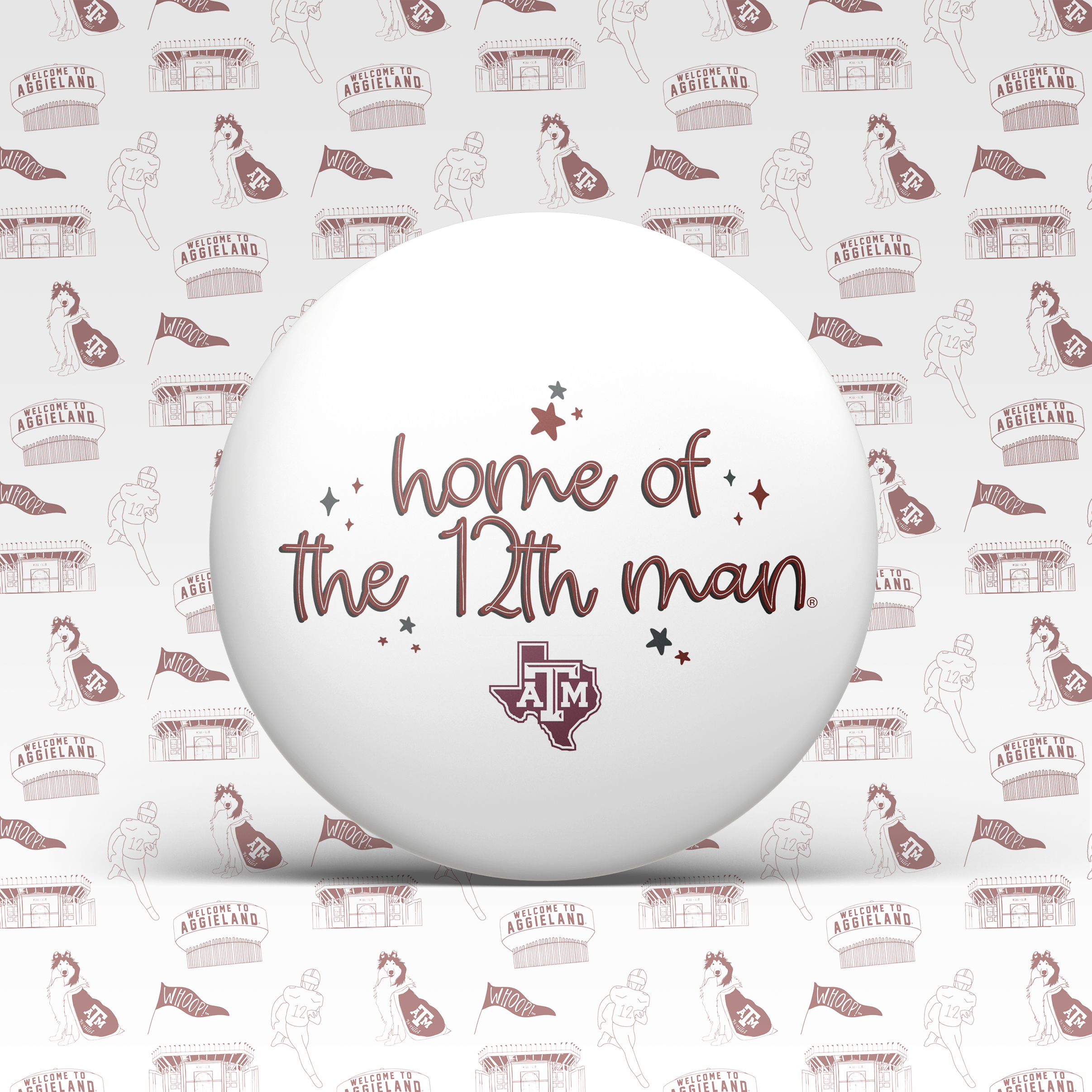 Home Of The 12th Man Button