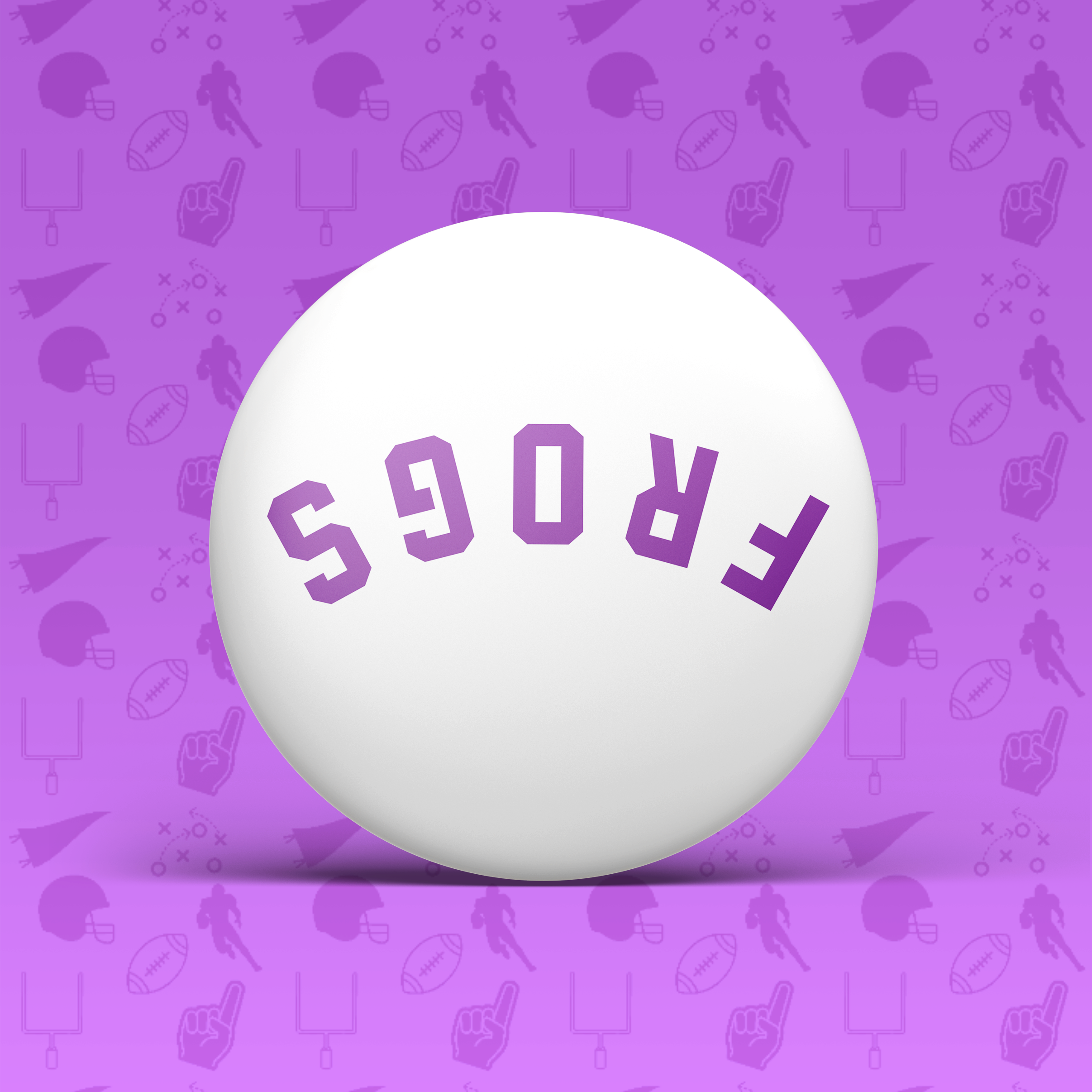 Frogs Upside Down Button
