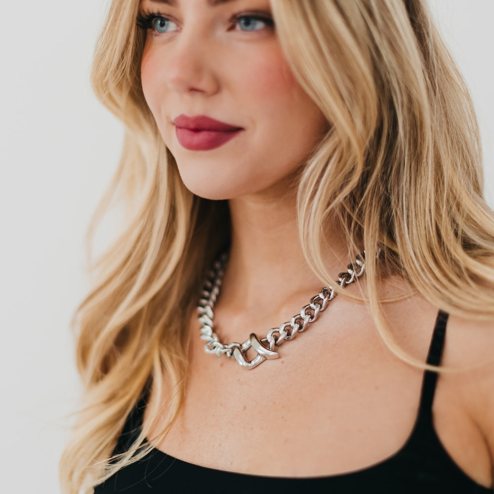 Viviana Chain Statement Necklace - WATERPROOF