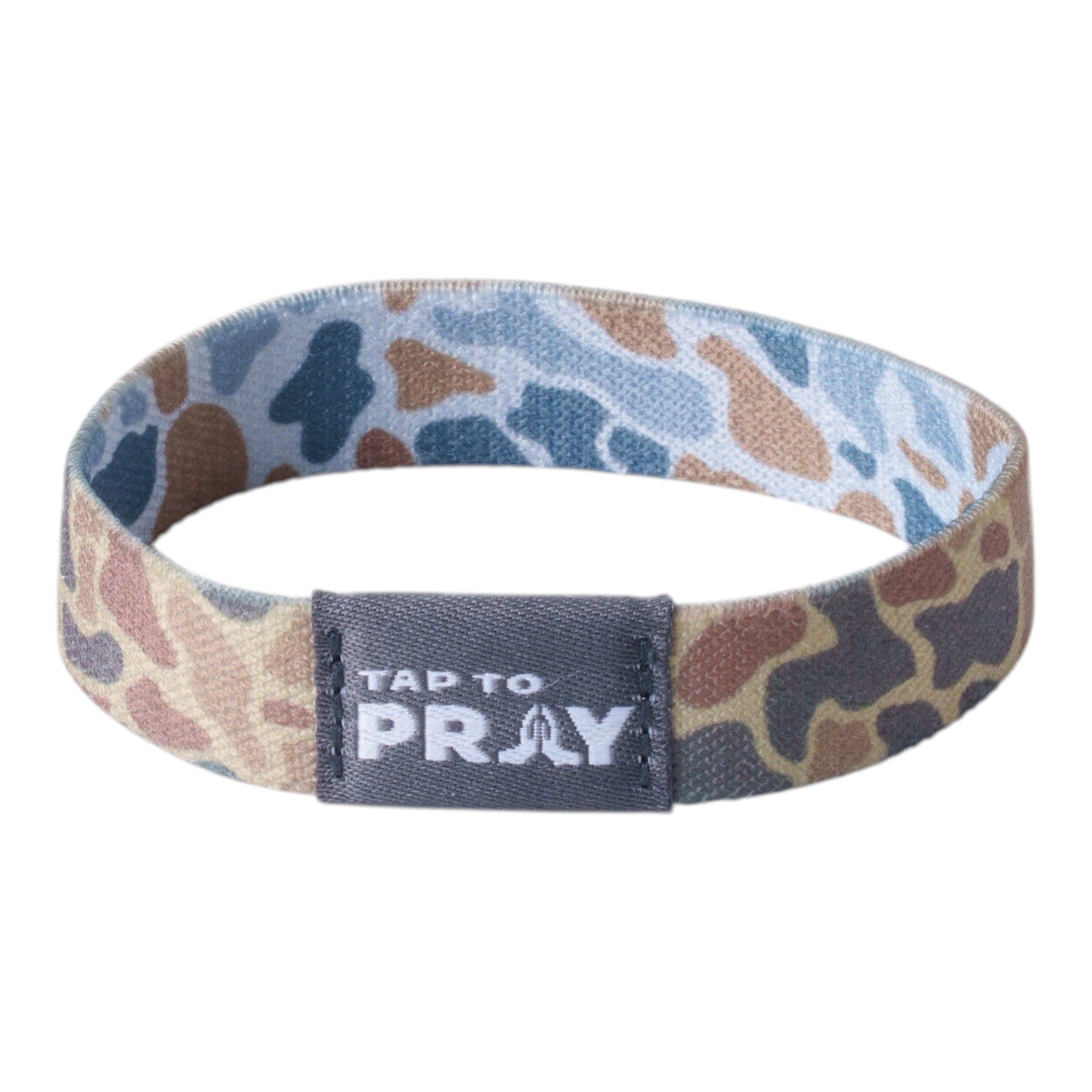 Tap To Pray® Wristband – River Rock Camo - Sahara and Copper