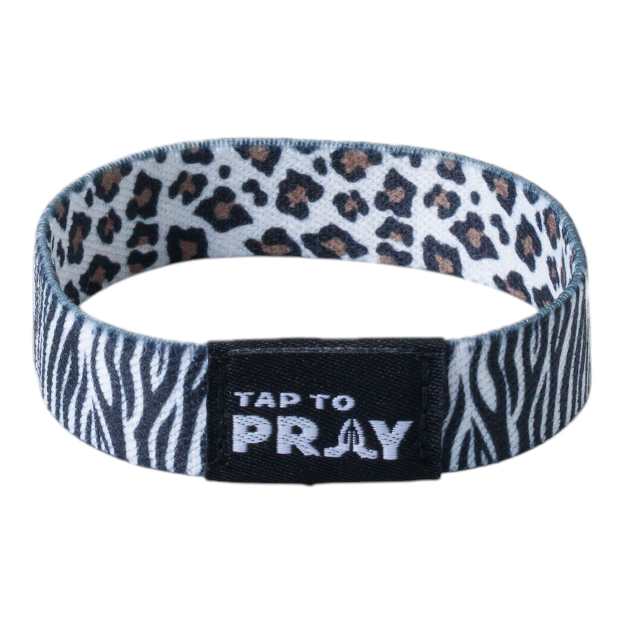 Tap To Pray® Wristband – Safari Zebra