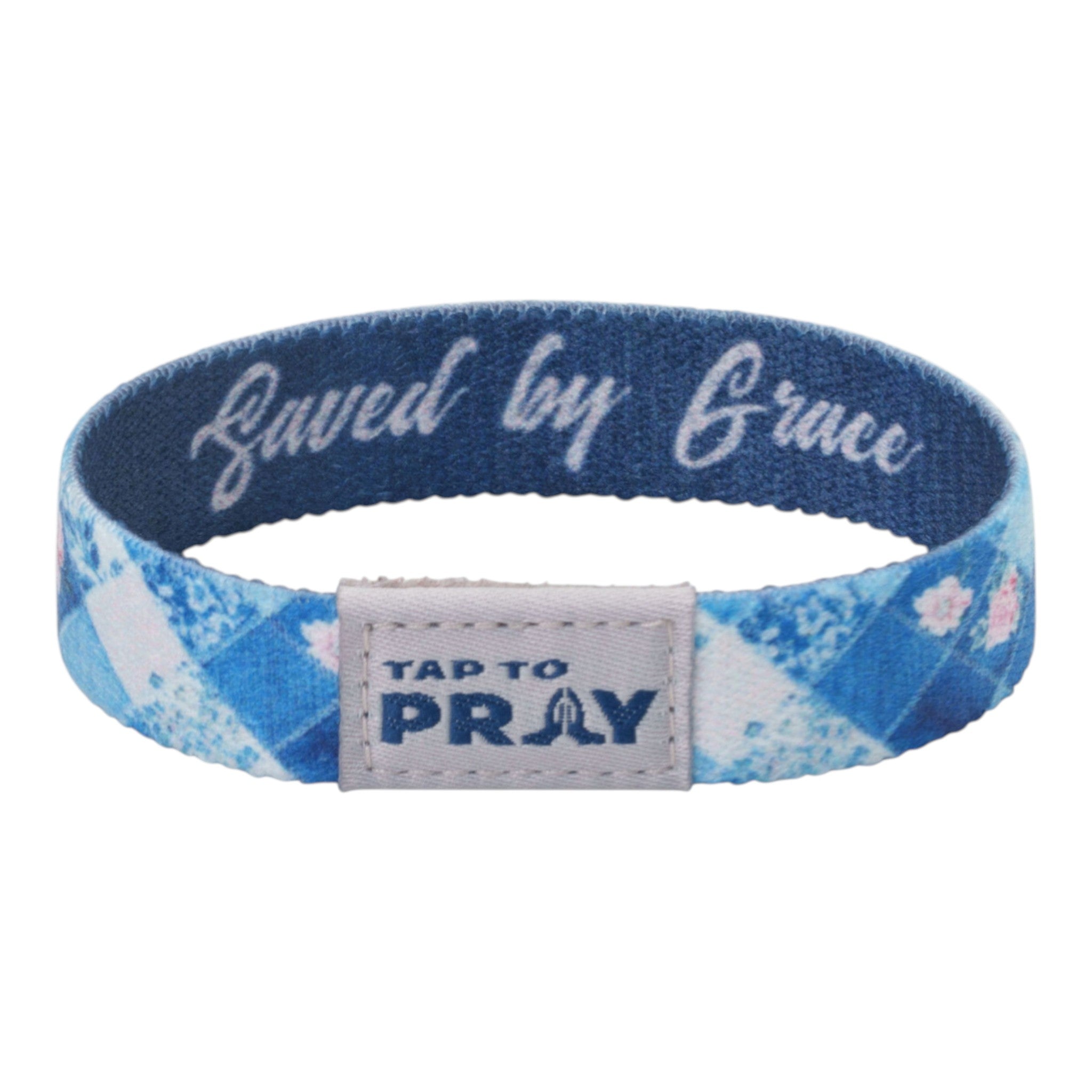 Tap To Pray® Wristband – Patchwork - Saved by Grace