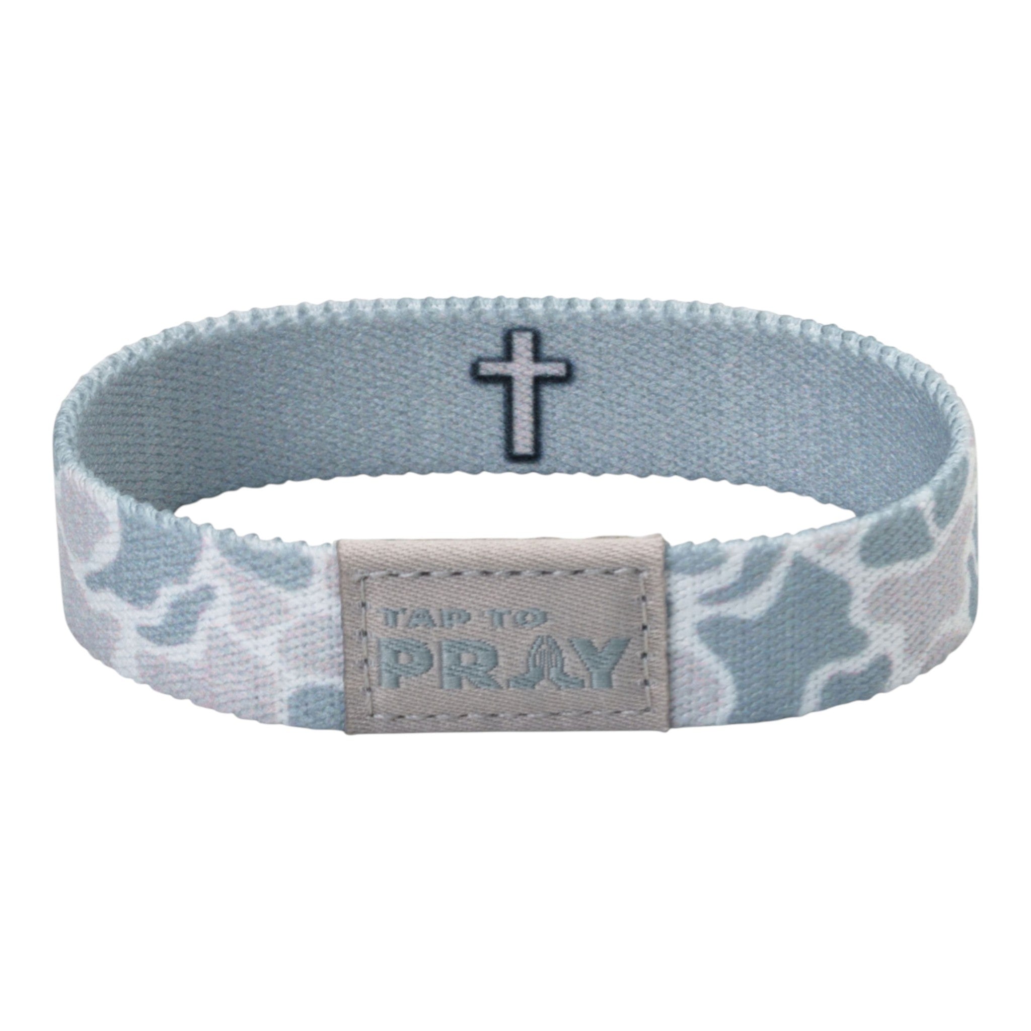 Tap To Pray® Wristband – River Rock Camo - Aspen