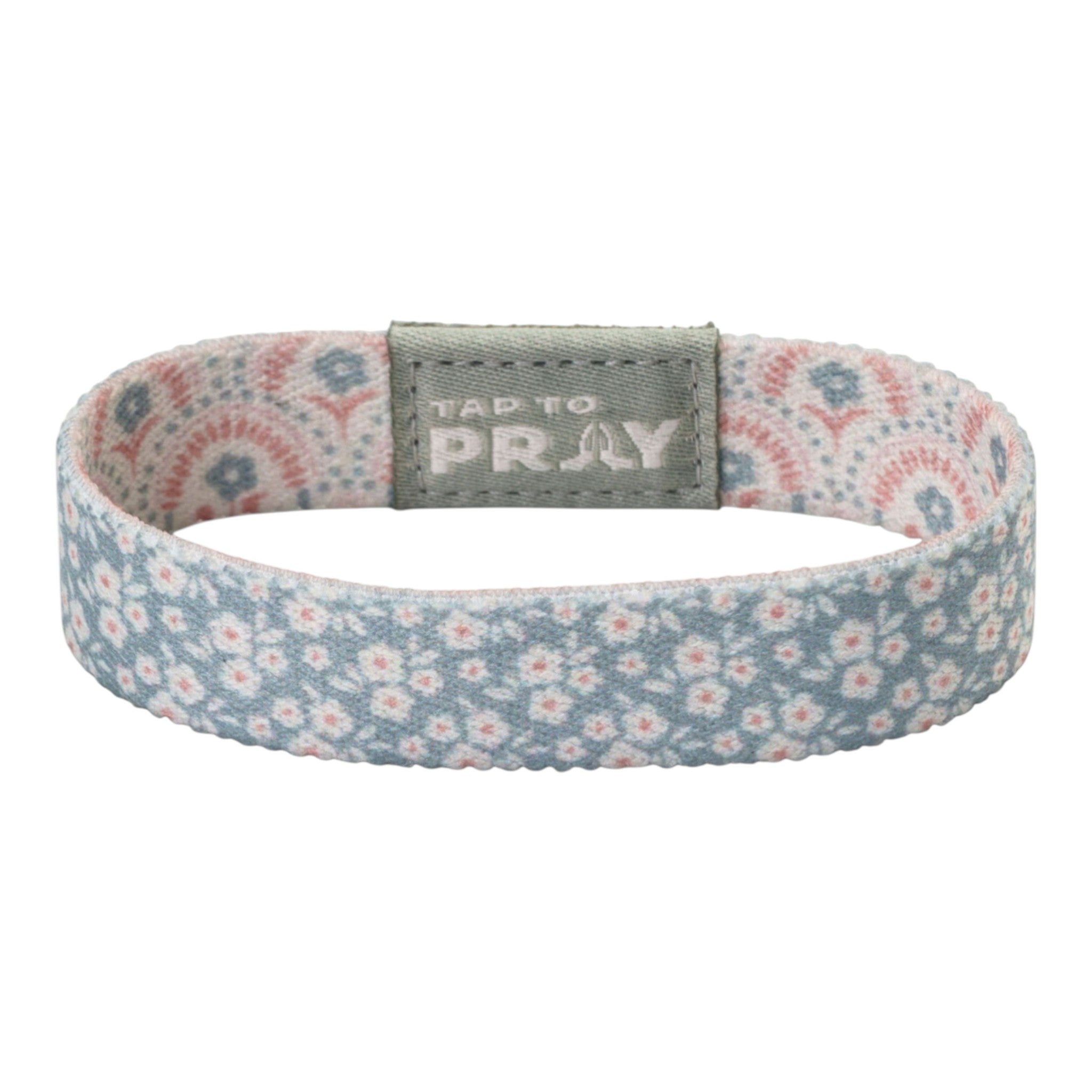 Tap To Pray® Wristband – Boho Bouquet