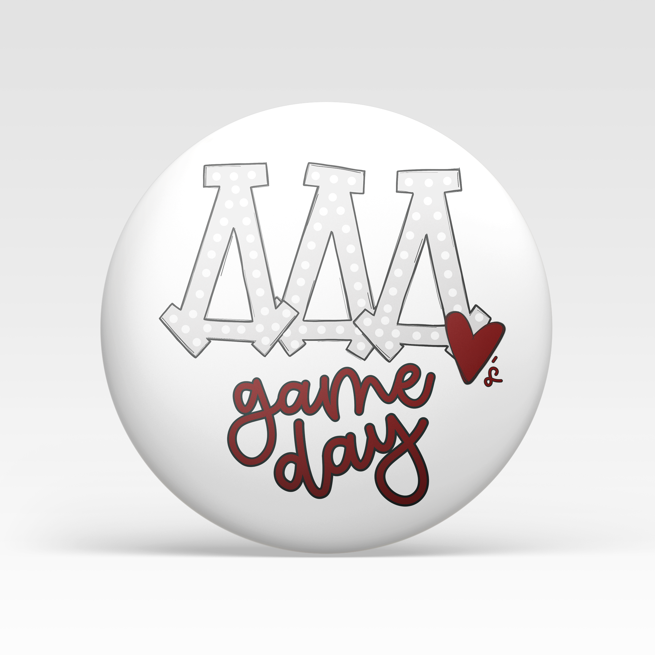 Tri Delta Loves Game Day - Maroon
