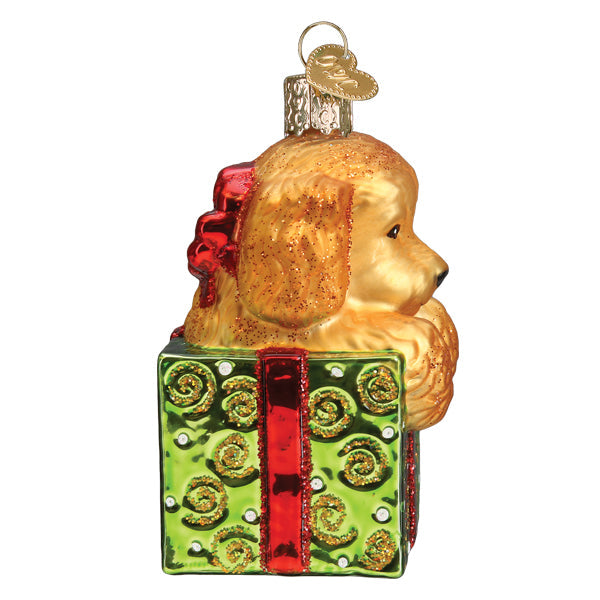Doodle Puppy Surprise Ornament