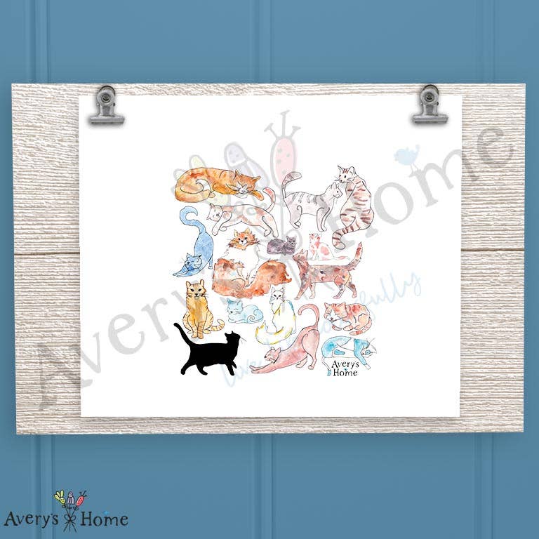 Adorable Cats Frosted Drinking Glass