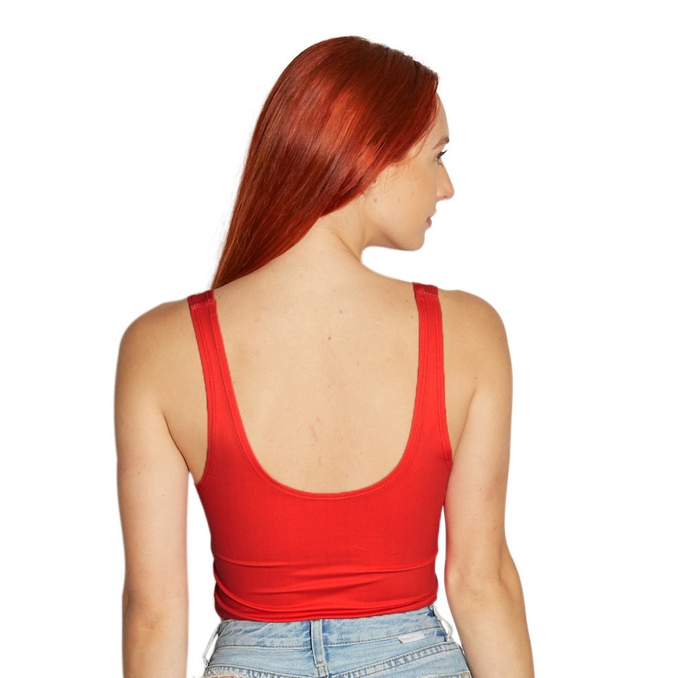 Maryland Terps Red Crop Tank Top