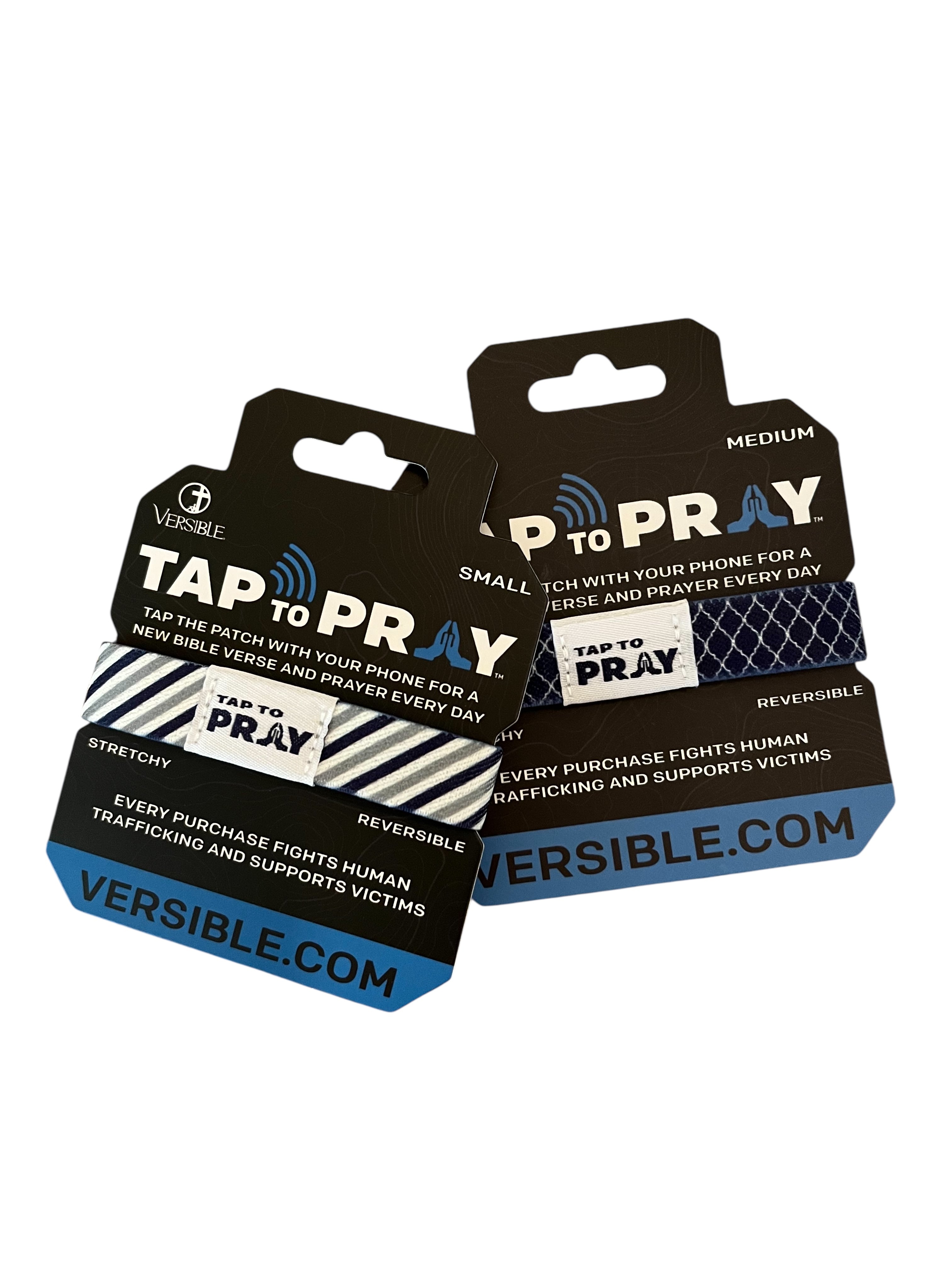 Tap To Pray® Wristband – Graphite & Ink