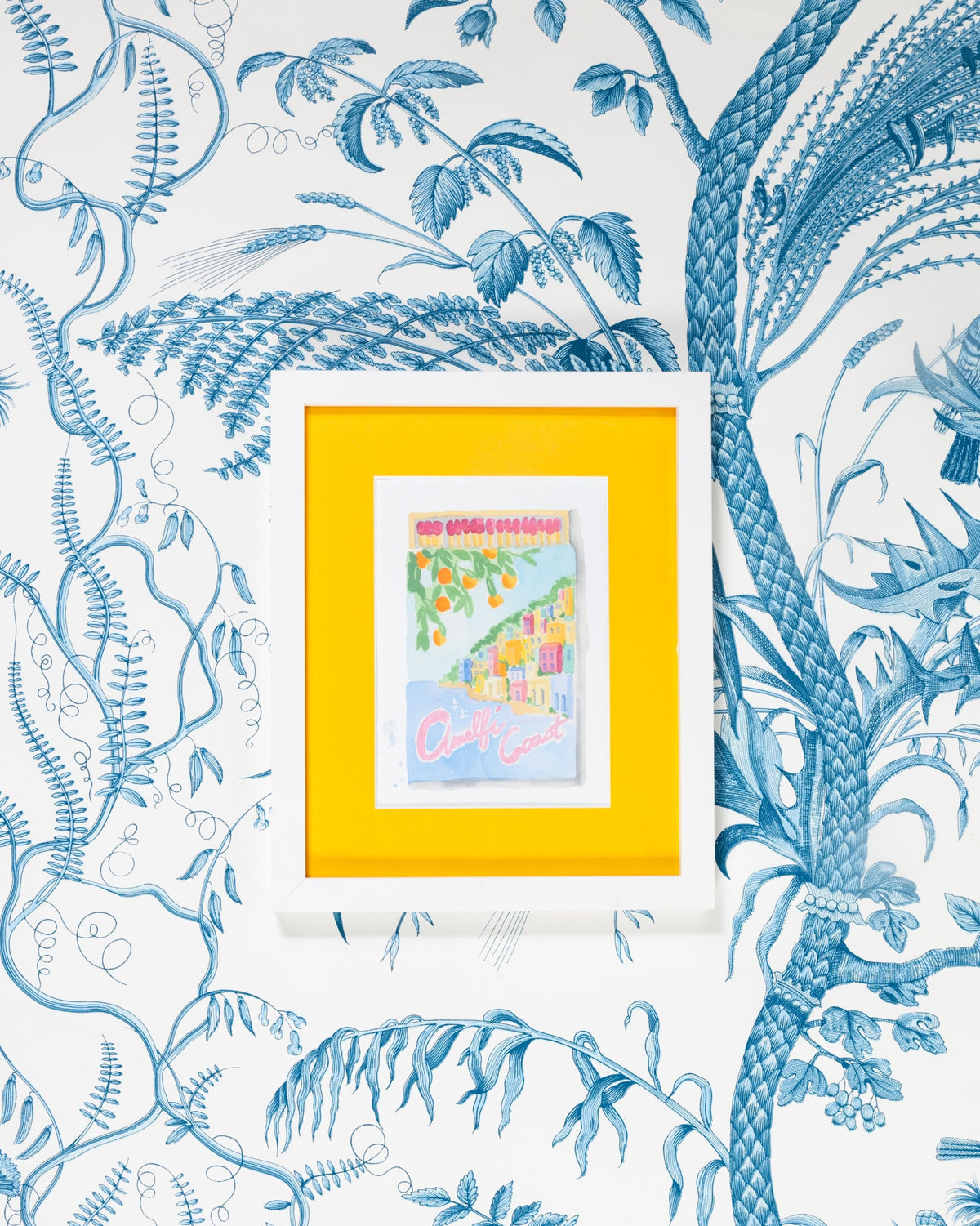Amalfi Coast Matchbook Art Print