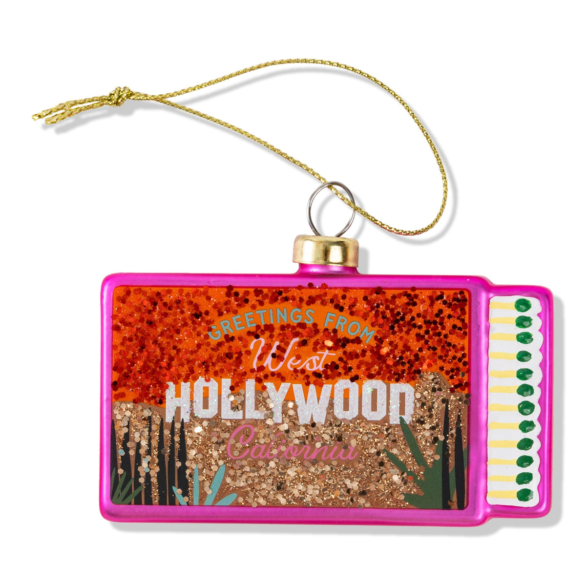 West Hollywood Matchbook Ornament
