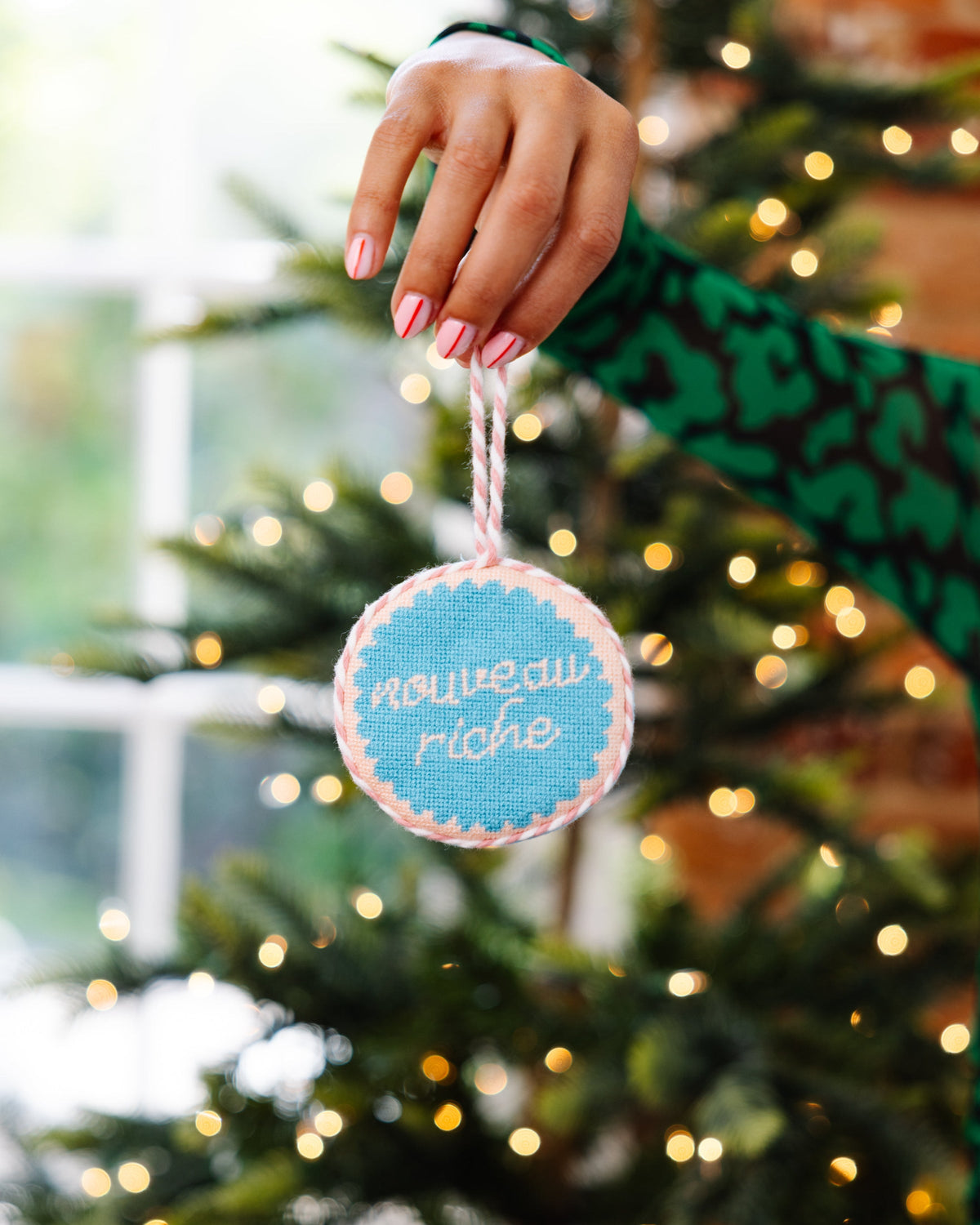 Needlepoint Ornament - Nouveau Riche