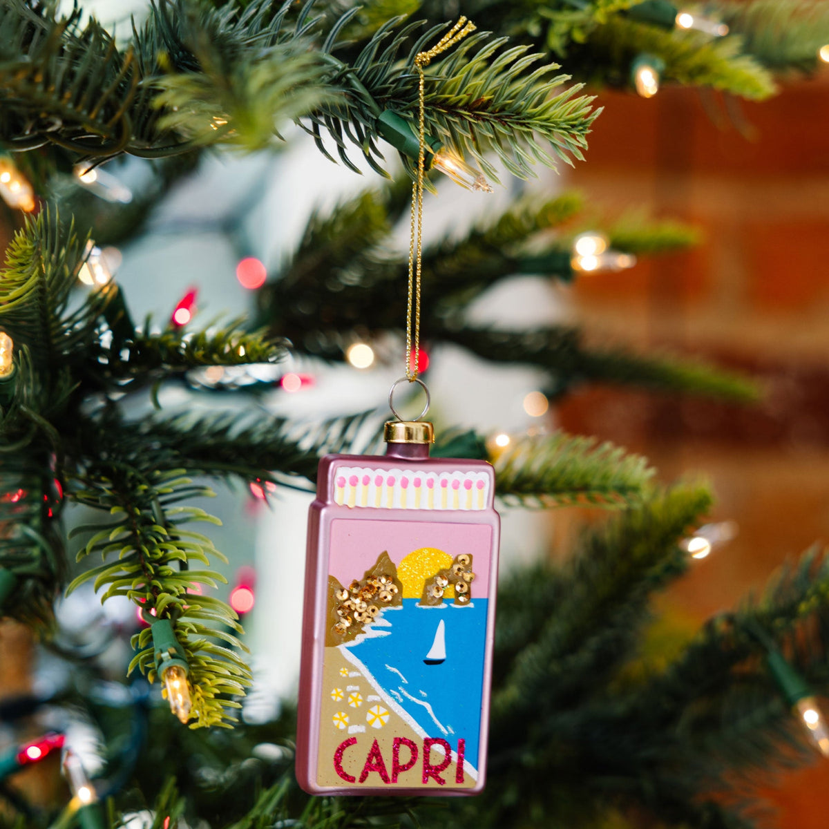 Matchbook Ornament - Capri