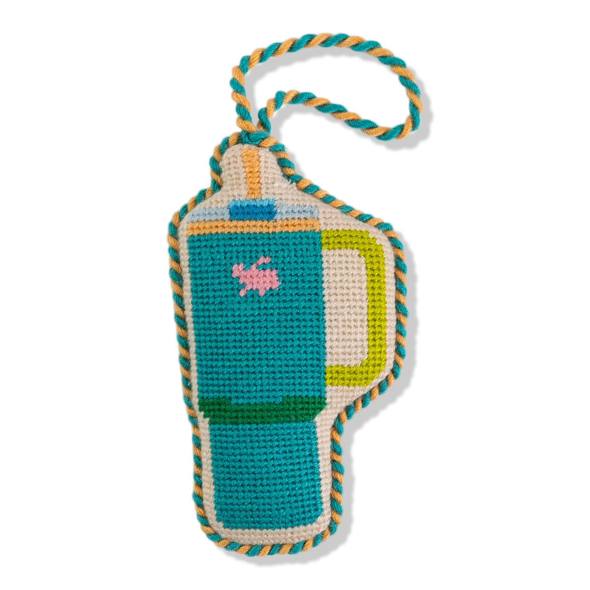Needlepoint Icon Ornament - Tumbler Mug
