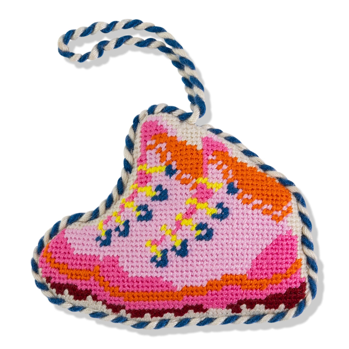 Needlepoint Icon Ornament - Snow Boots