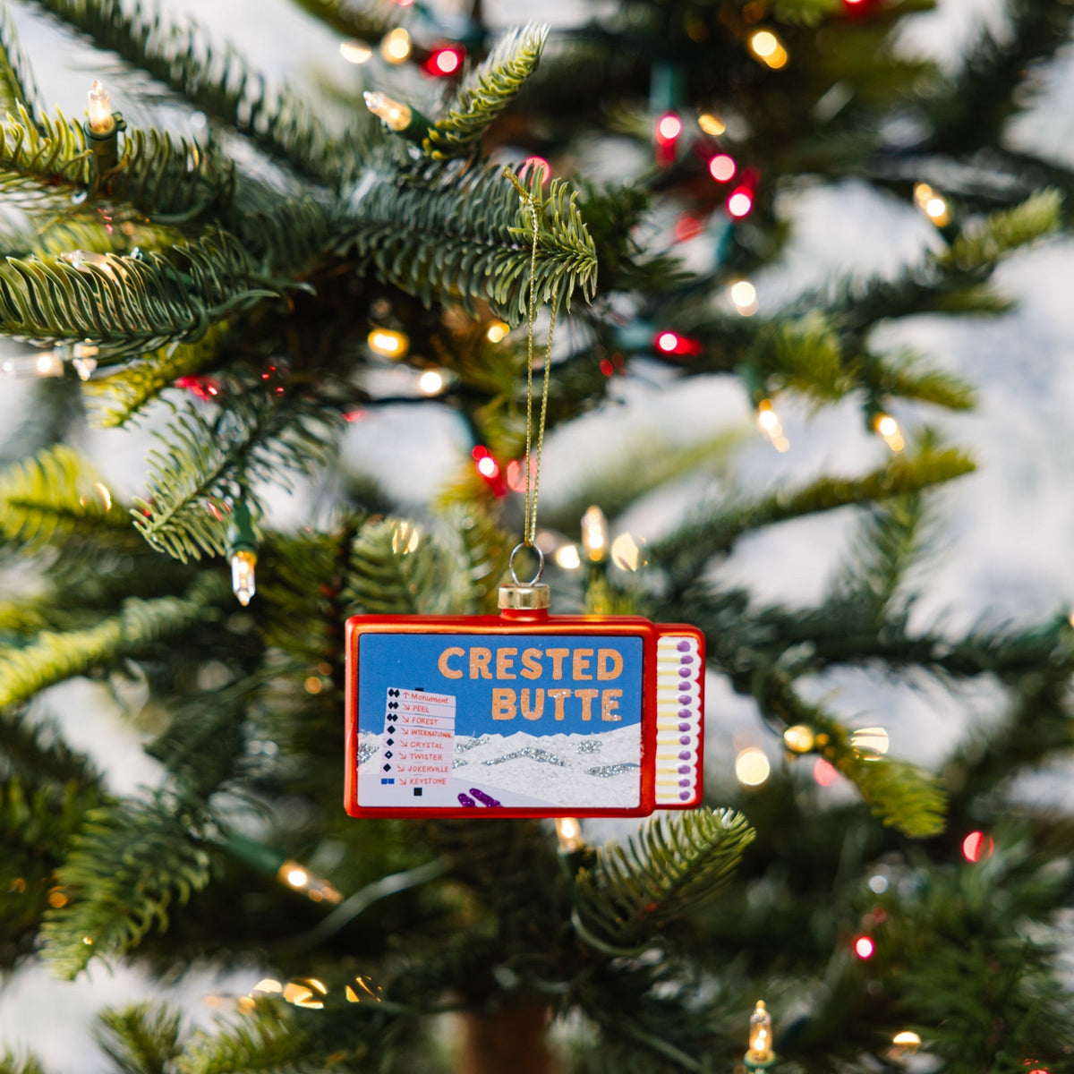 Matchbook Ornament - Crested Butte