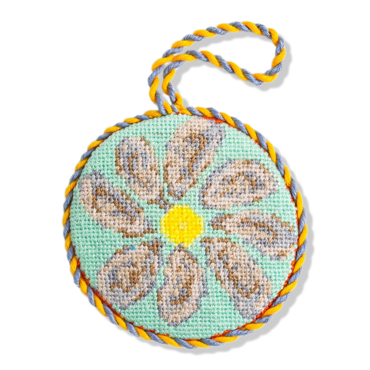 Needlepoint Icon Ornament - Oyster