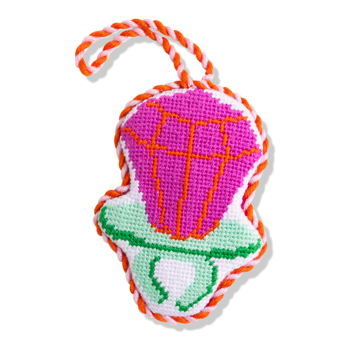 Needlepoint Icon Ornament - Candy Ring
