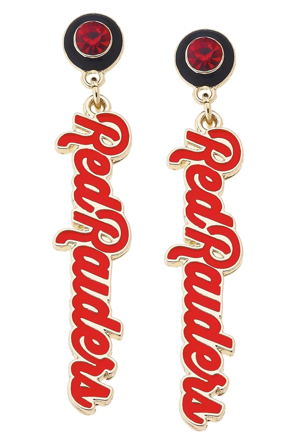 Texas Tech Red Raiders Autograph Enamel Earrings in Red