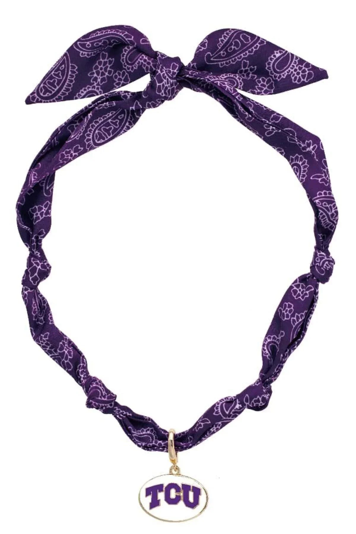 TCU Horned Frogs Logo Bandana Scarf Necklace