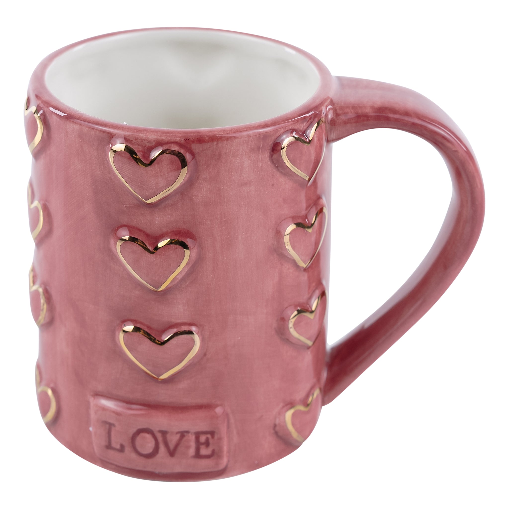 Glory Haus LOVE Red/Gold Heart Mug