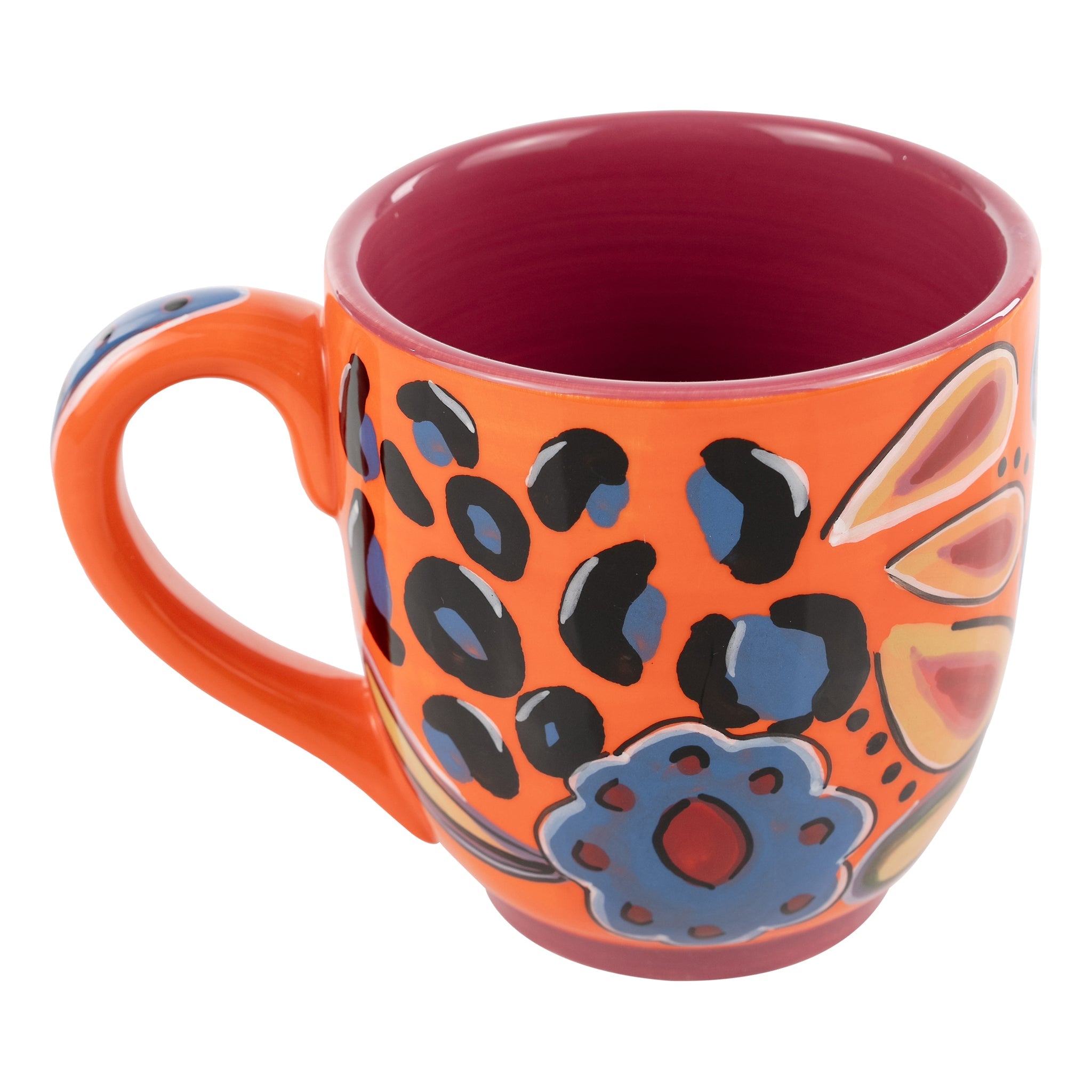 Glory Haus Orange & Pink Art Mug