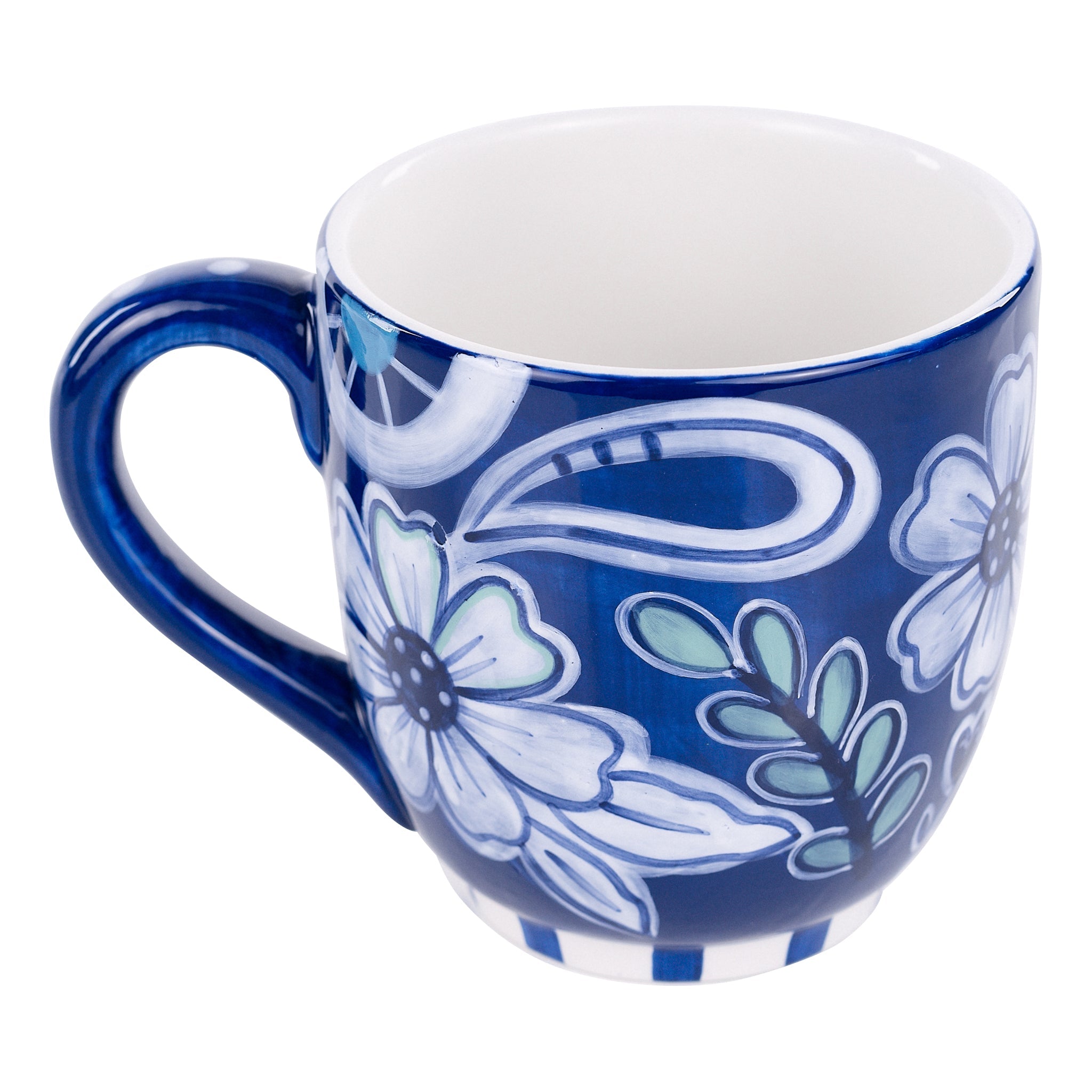 Glory Haus Blue Flower Garden Mug