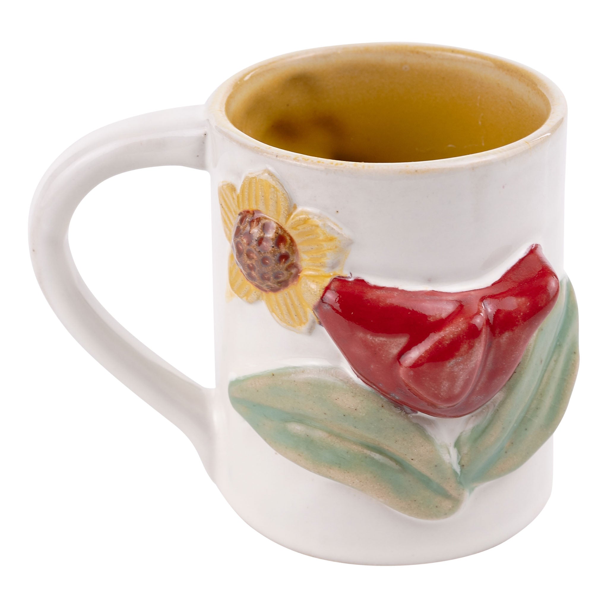 Glory Haus Red Bird Sunflower Mug