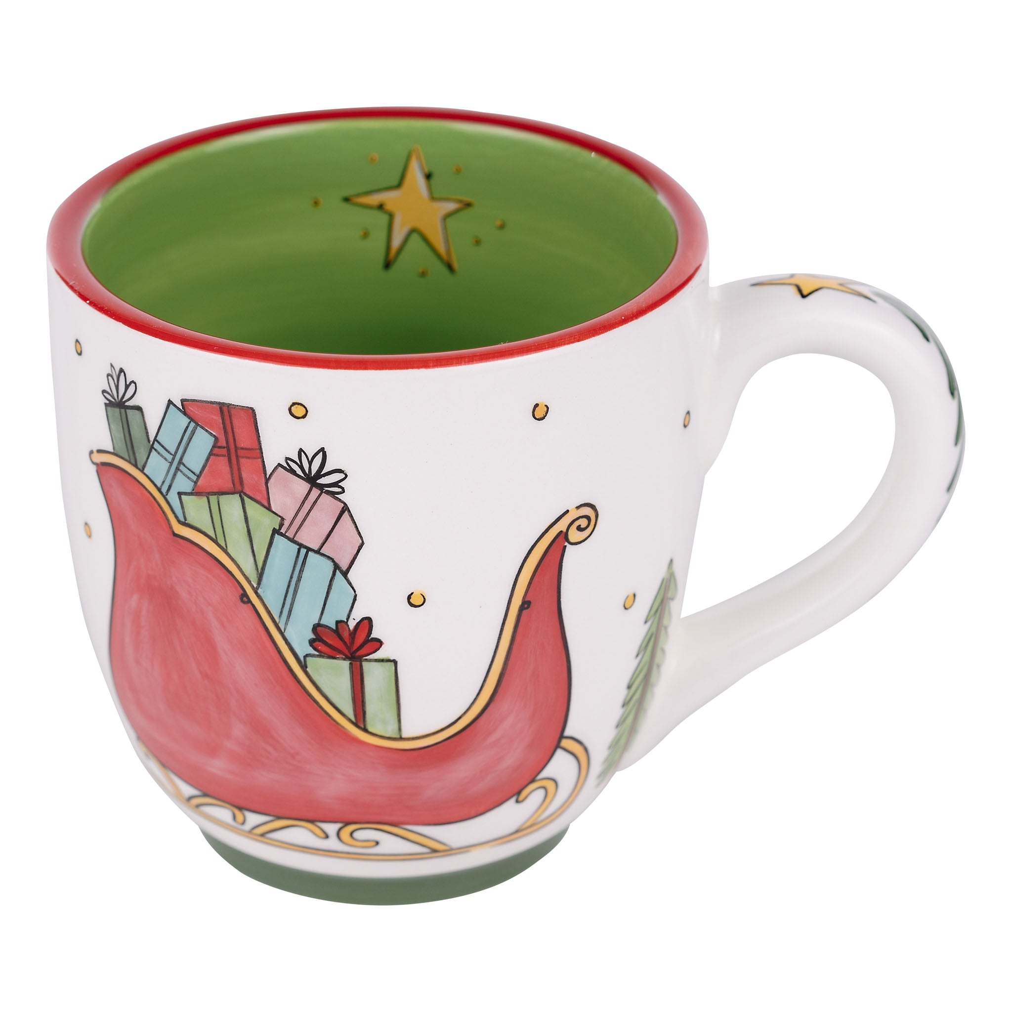 Glory Haus Santa Sleigh Scene Mug