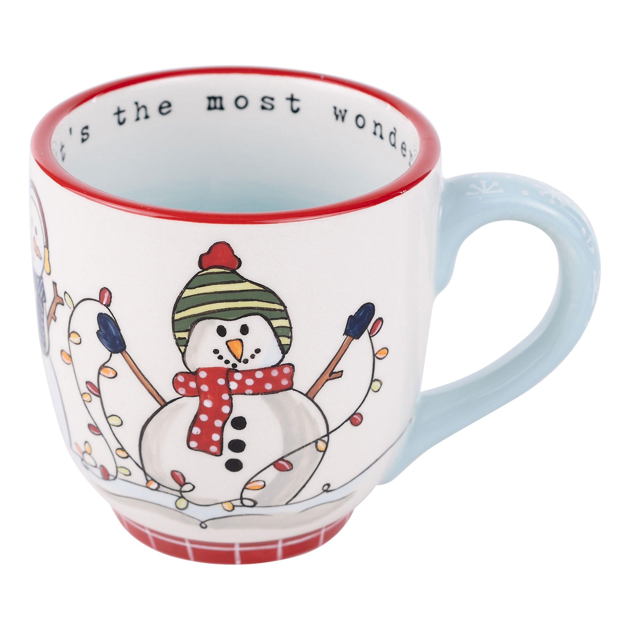 Glory Haus Most Wonderful Time of Year Snowman Mug